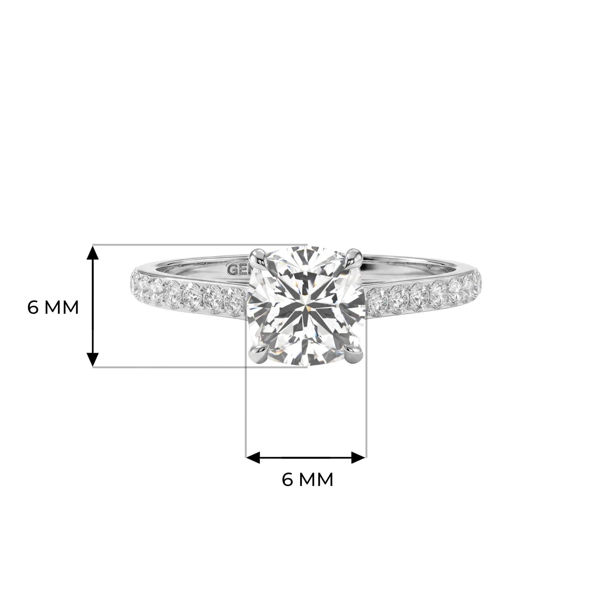 14K White Gold