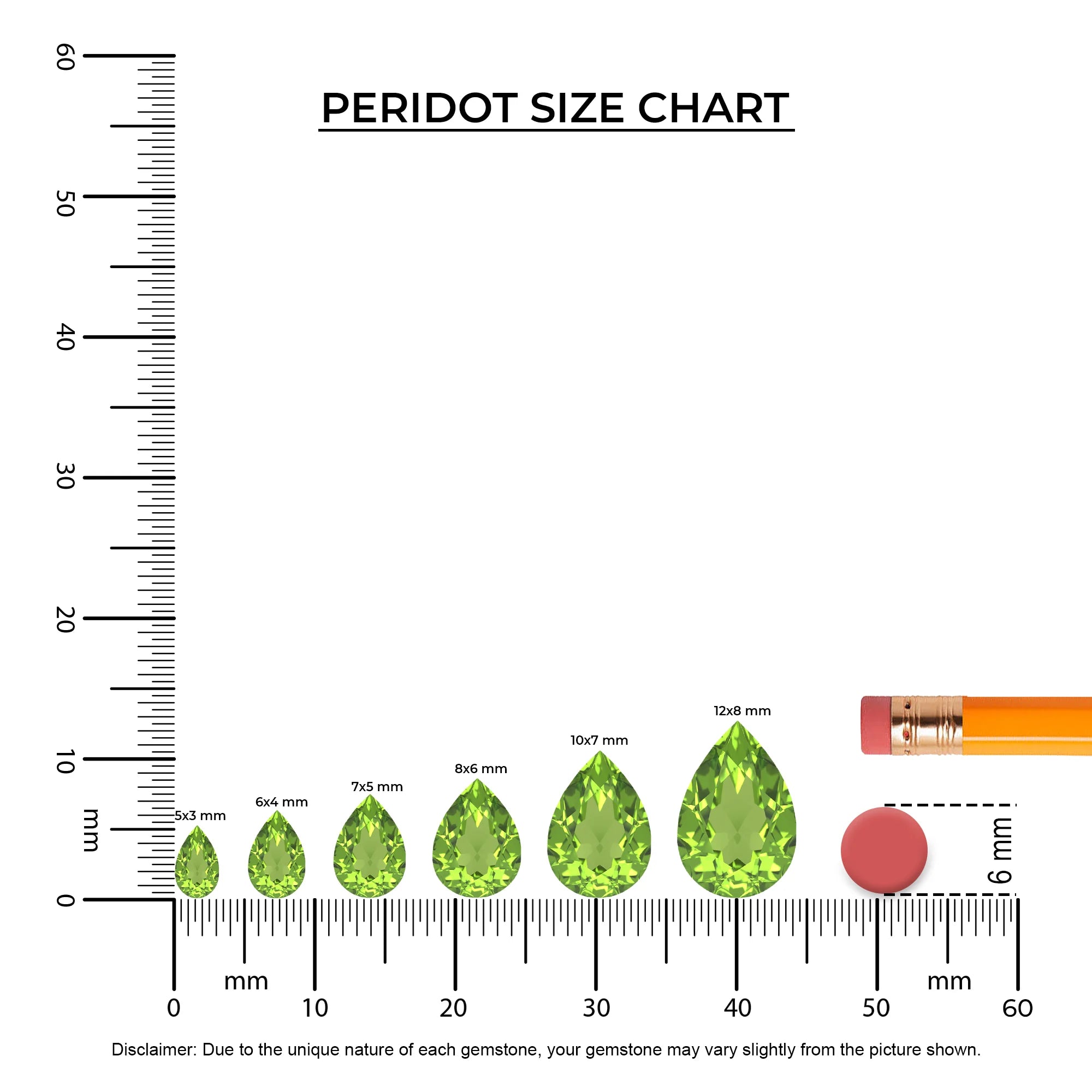 natural peridot pear stud earrings in platinum 