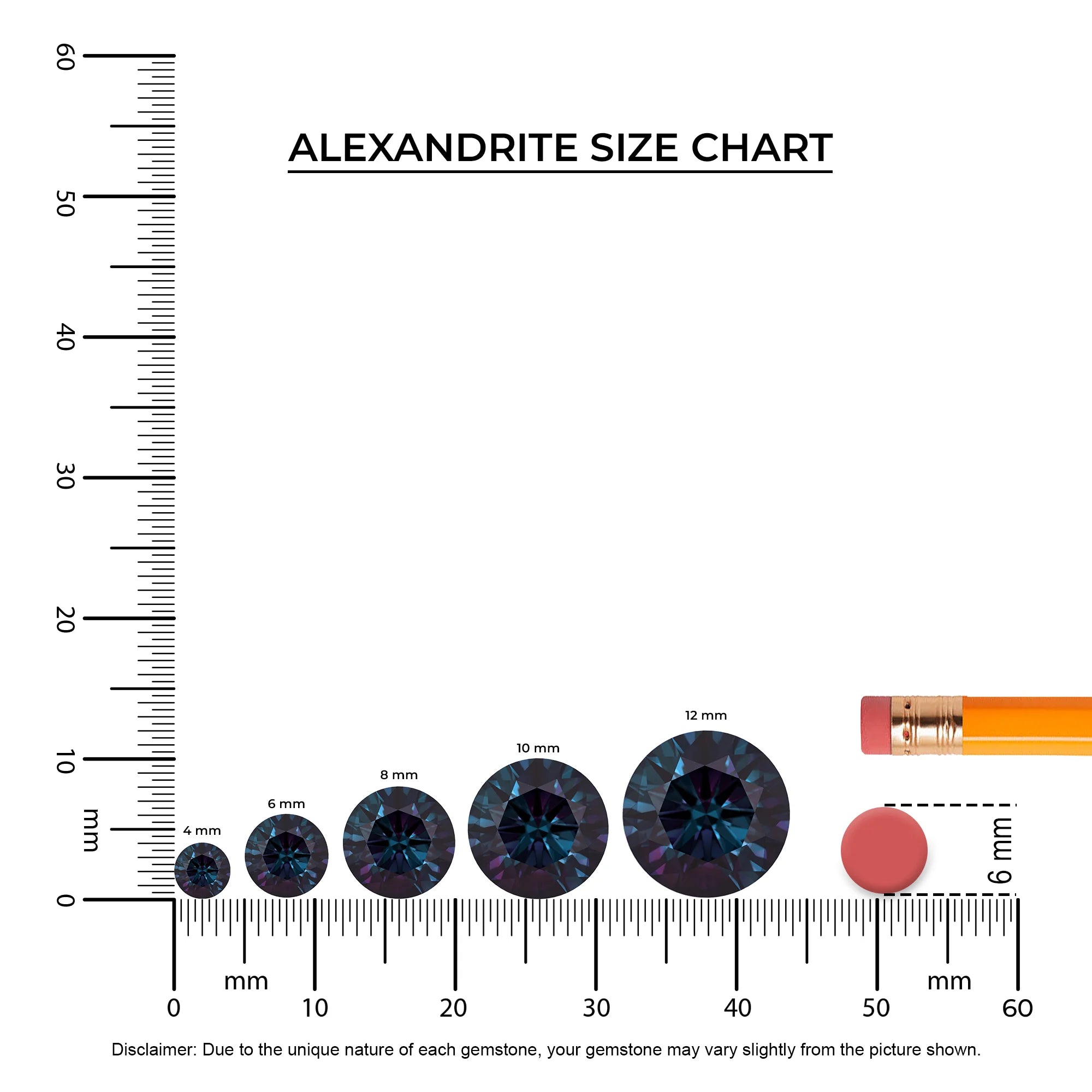 lab grown alexandrite round solitaire rings in platinum 