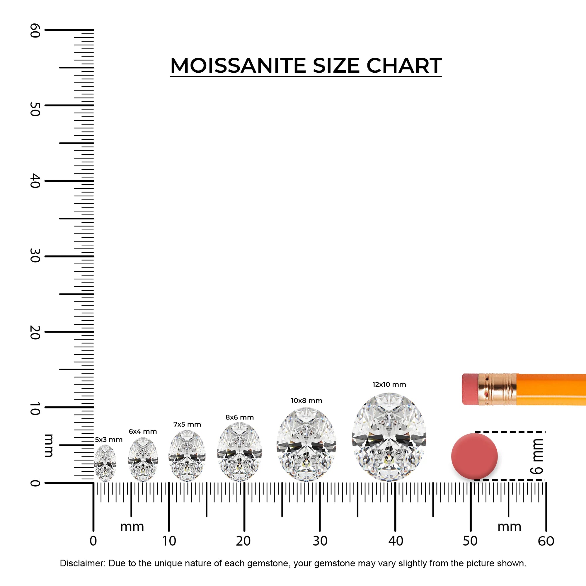 lab grown moissanite oval solitaire necklaces in platinum 