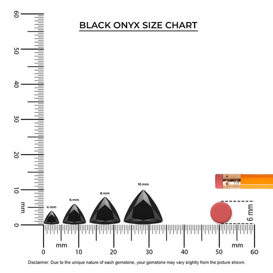 natural black onyx trillion solitaire necklaces in white gold 