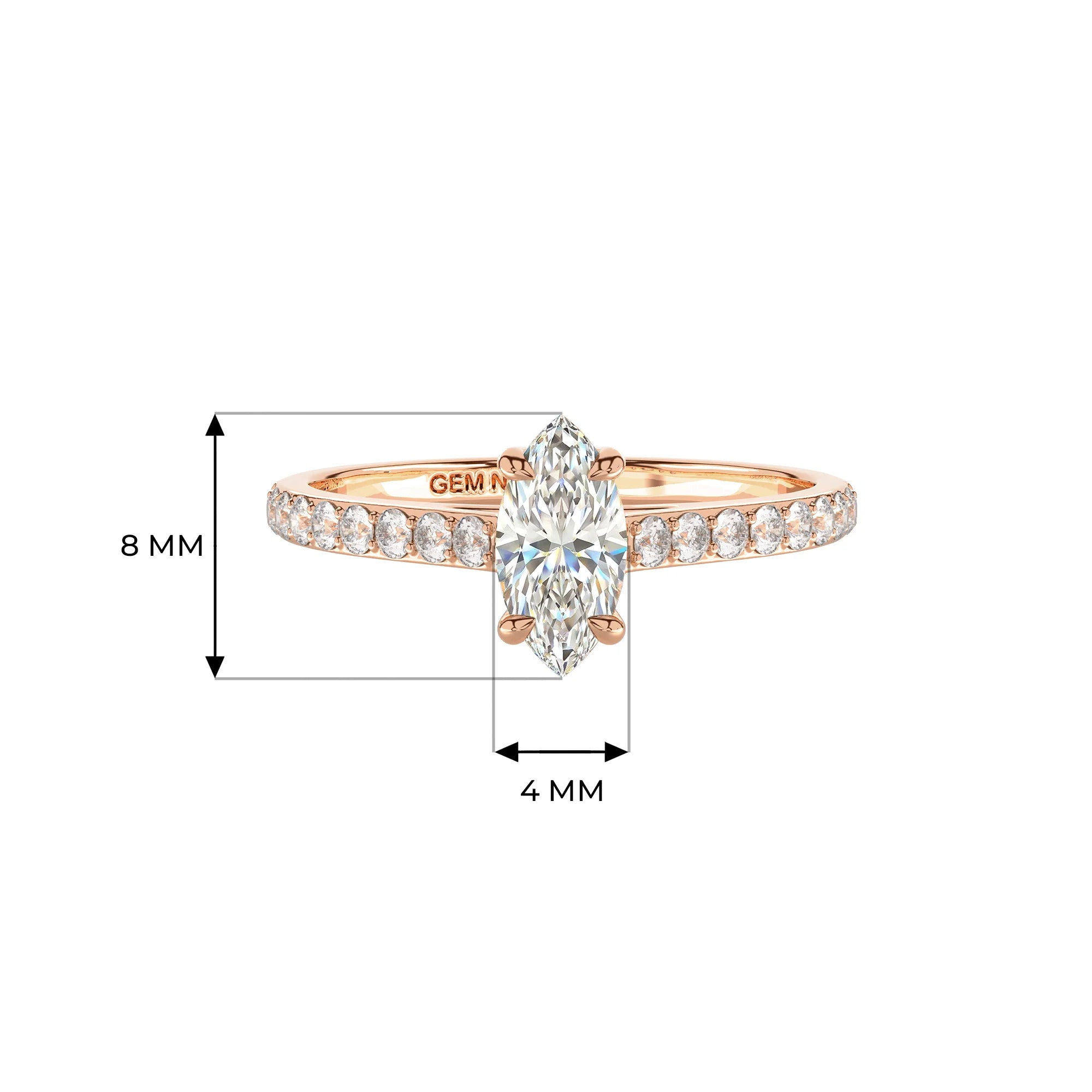 14K Rose Gold
