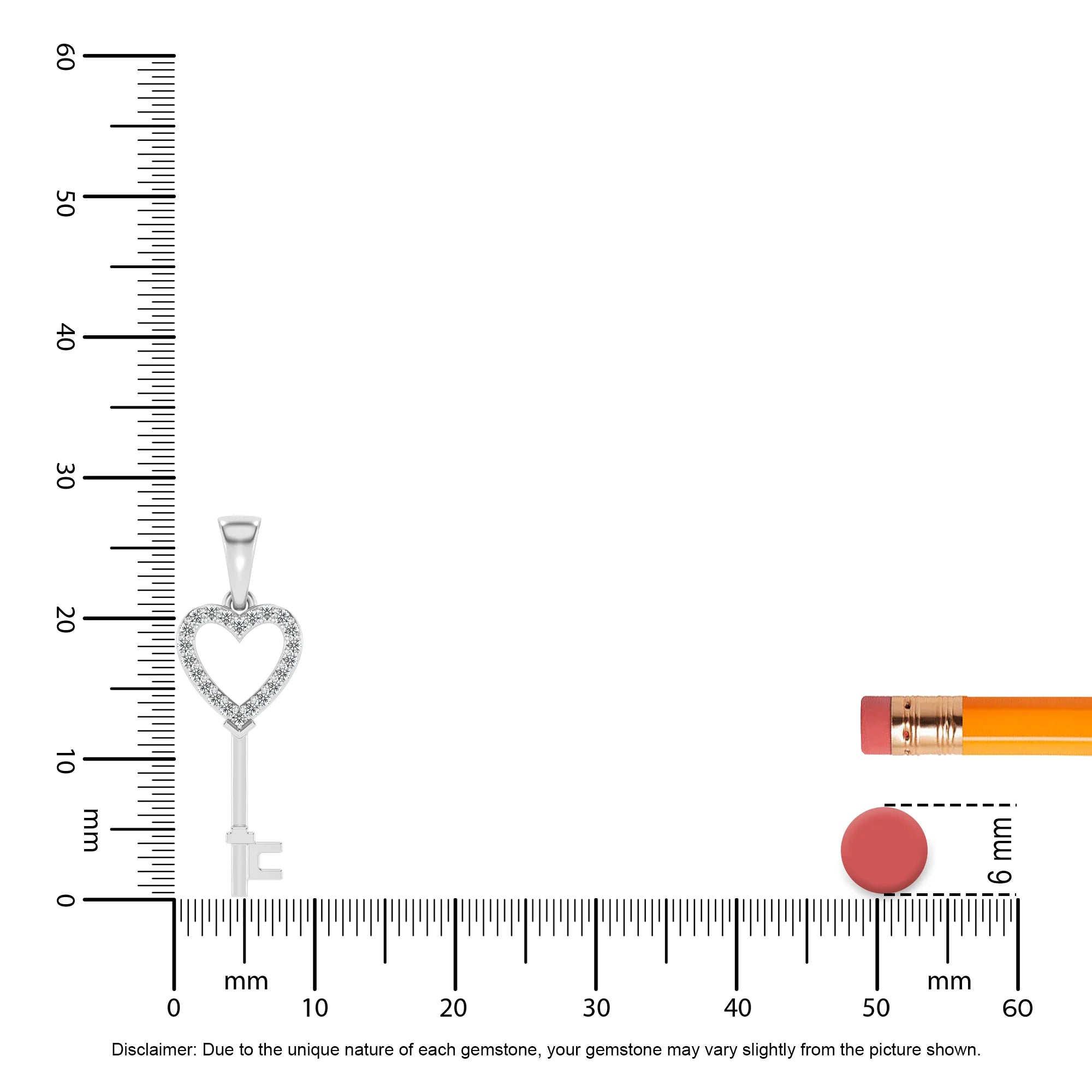 lab grown diamond round necklaces in white gold 