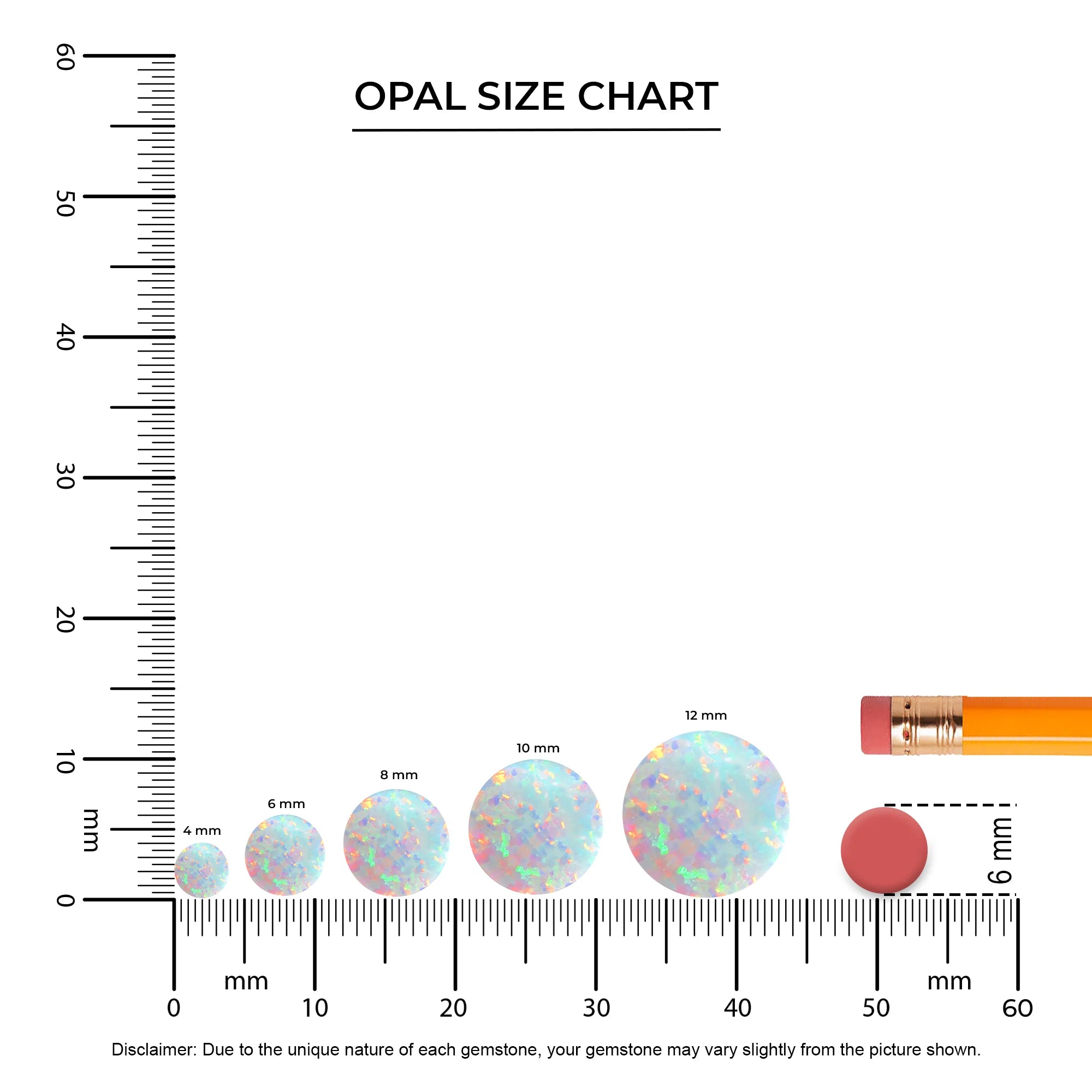 lab grown opal round solitaire necklaces in white gold 