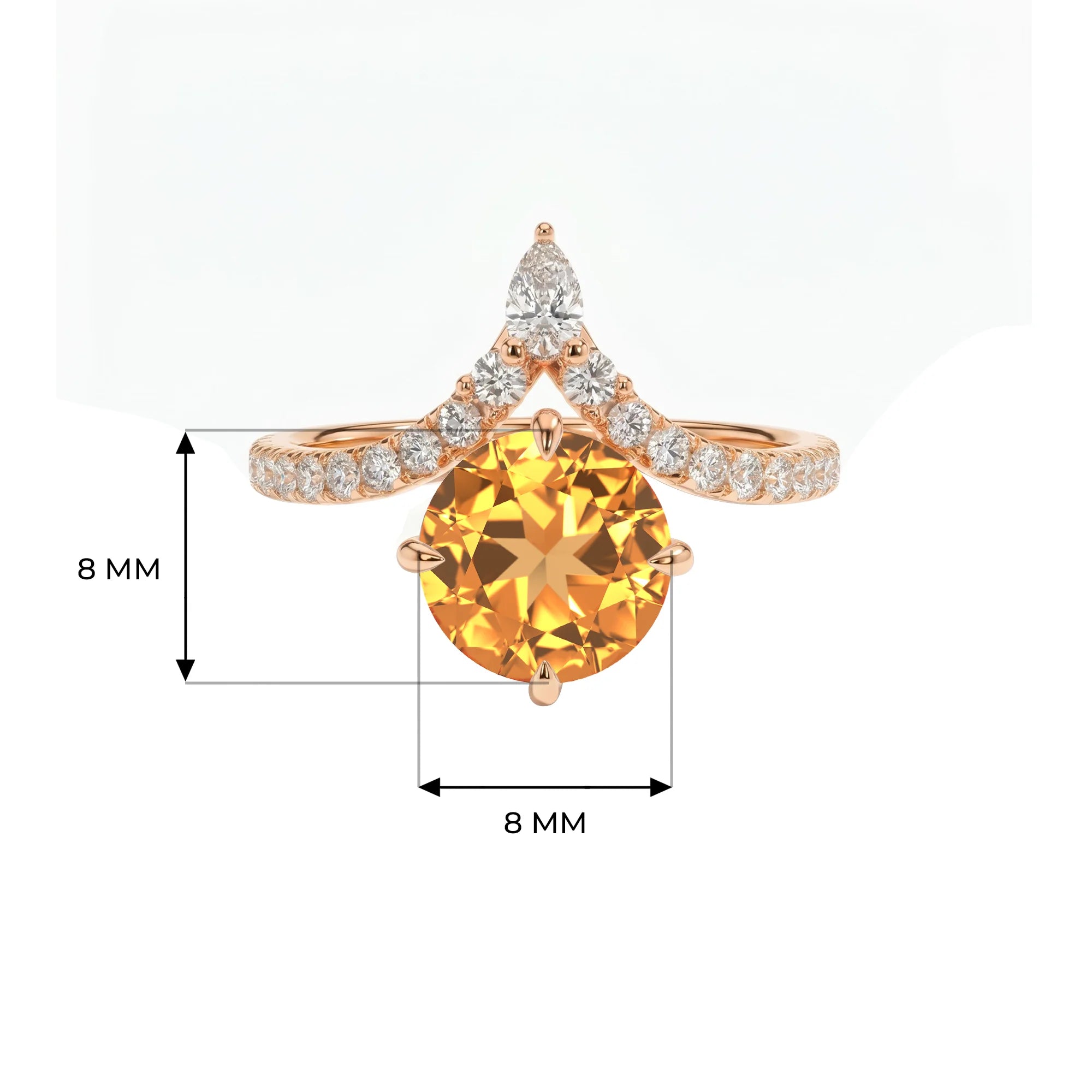 14K Rose Gold