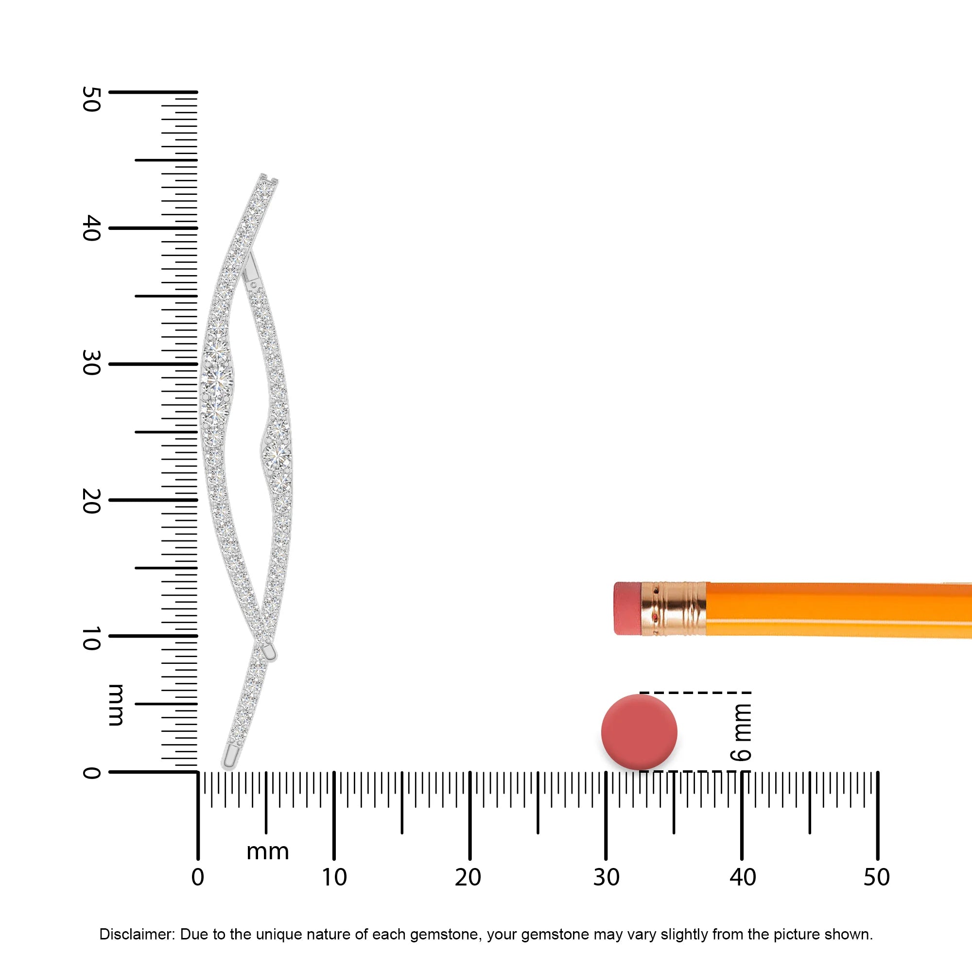 lab grown moissanite round stud earrings in white gold 