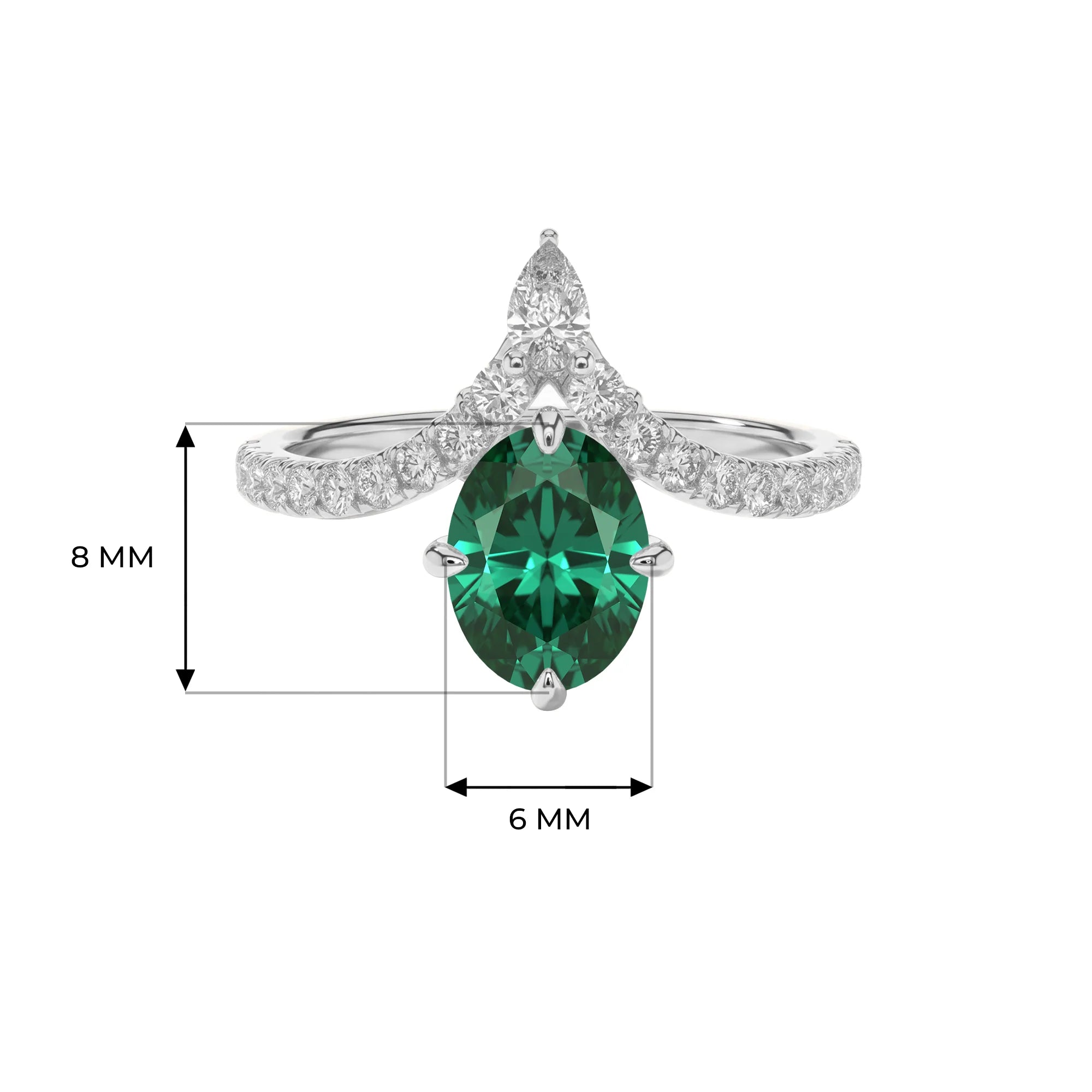 14K White Gold