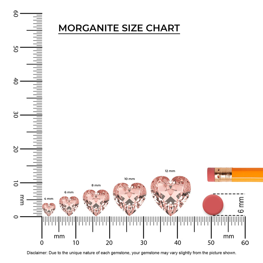 lab grown morganite heart solitaire necklaces in rose gold 
