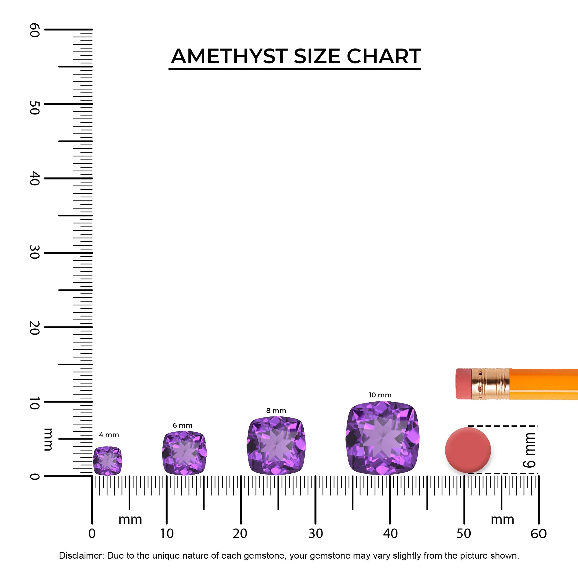 lab grown amethyst cushion solitaire rings in yellow gold 