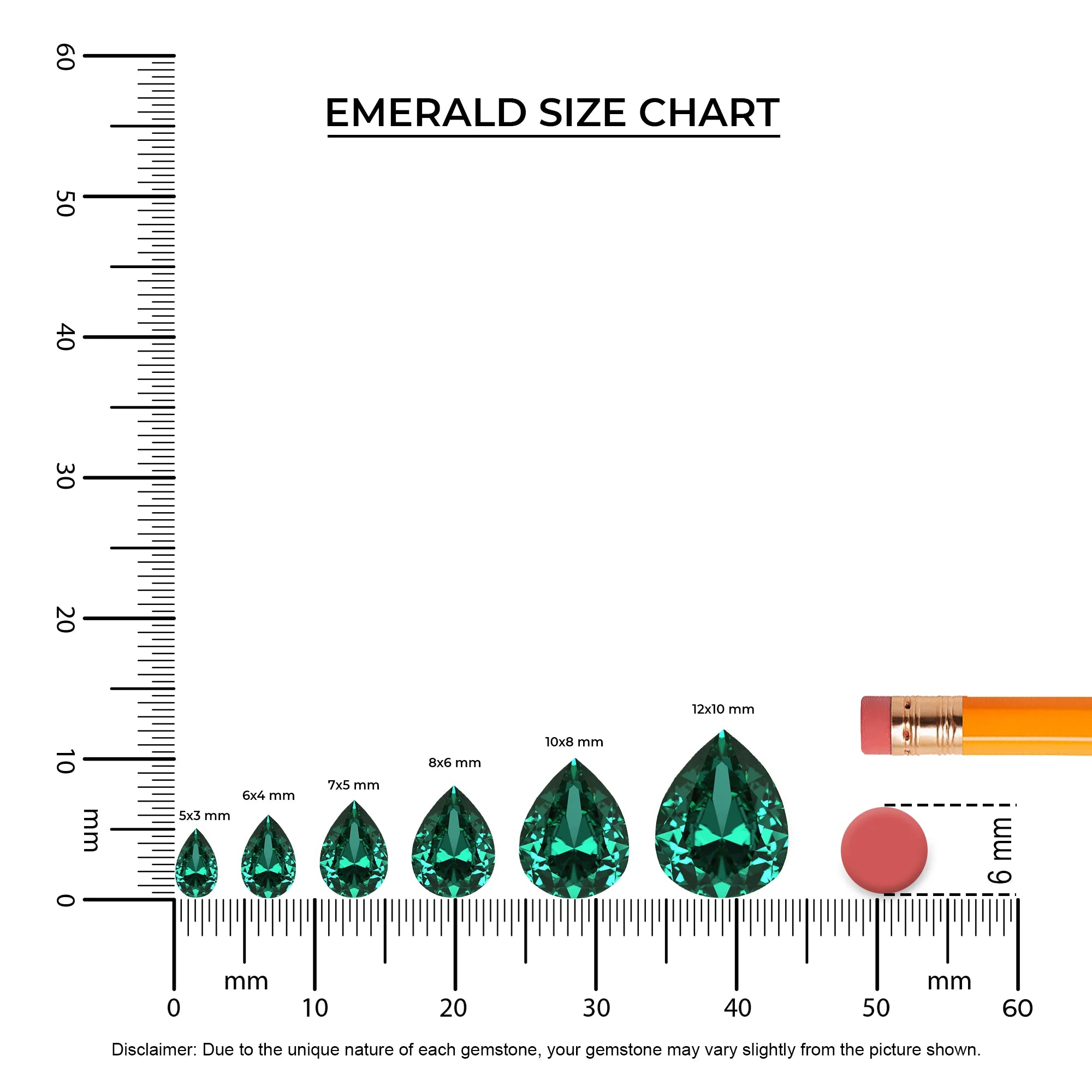 lab grown emerald pear solitaire necklaces in sterling silver 