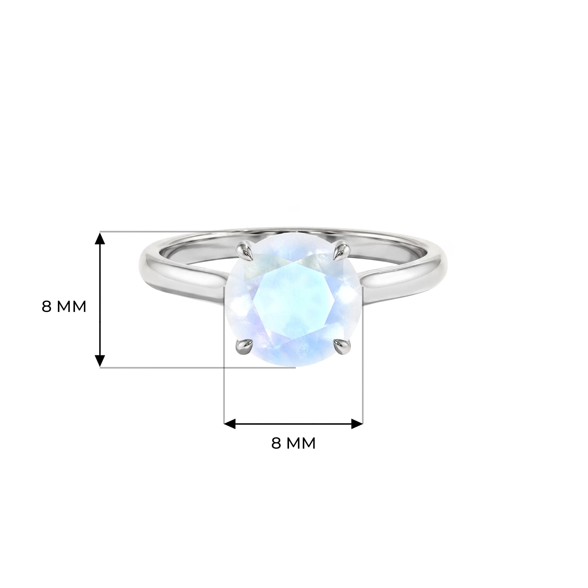 14K White Gold