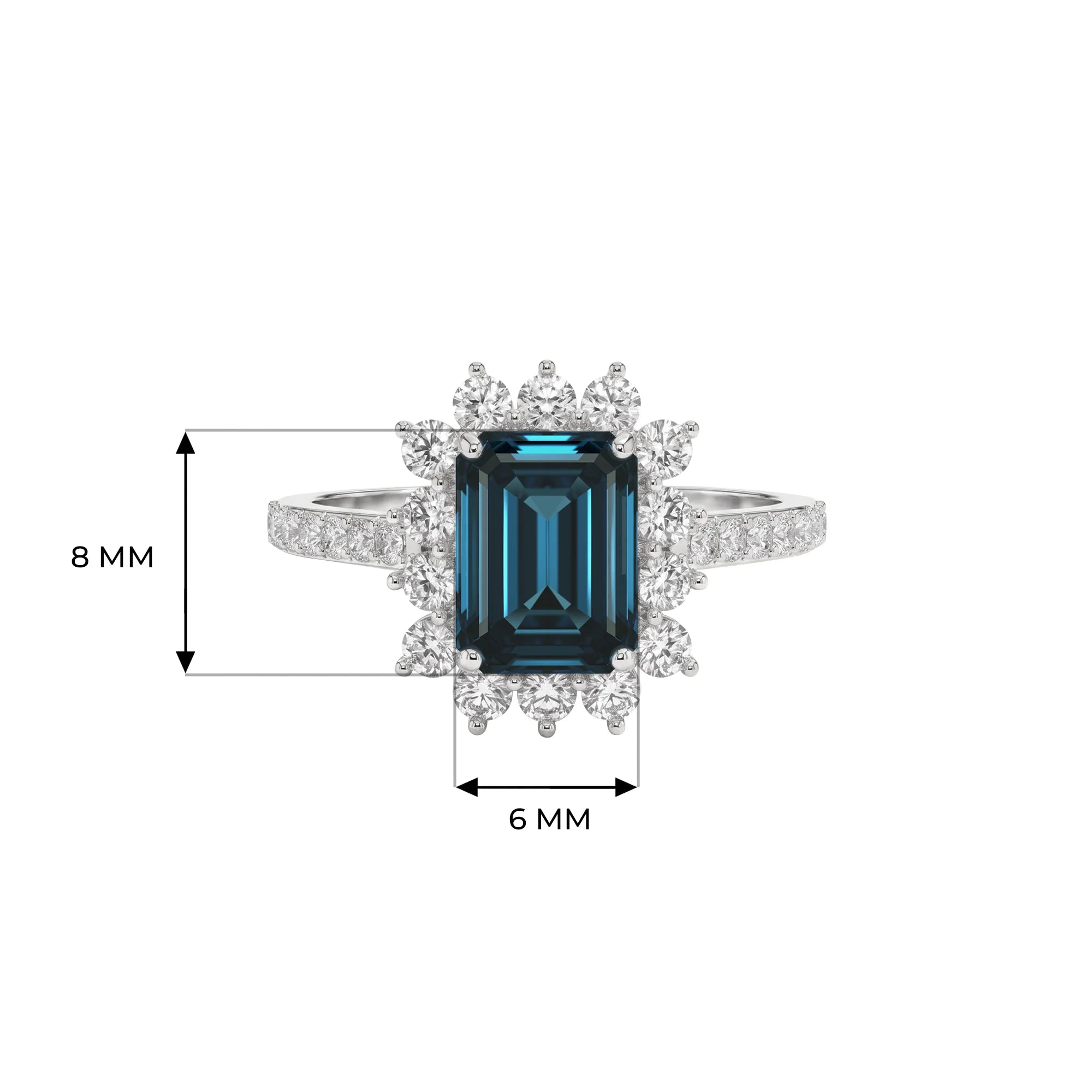 14K White Gold