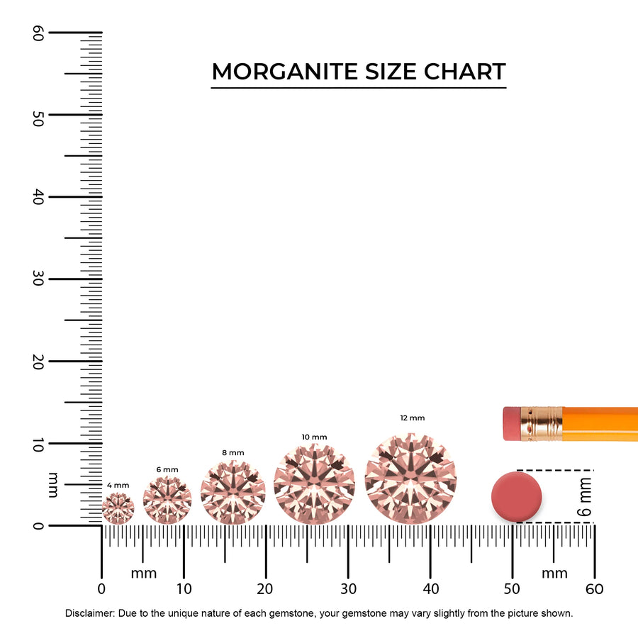 lab grown morganite round solitaire v-bale necklaces in white gold 