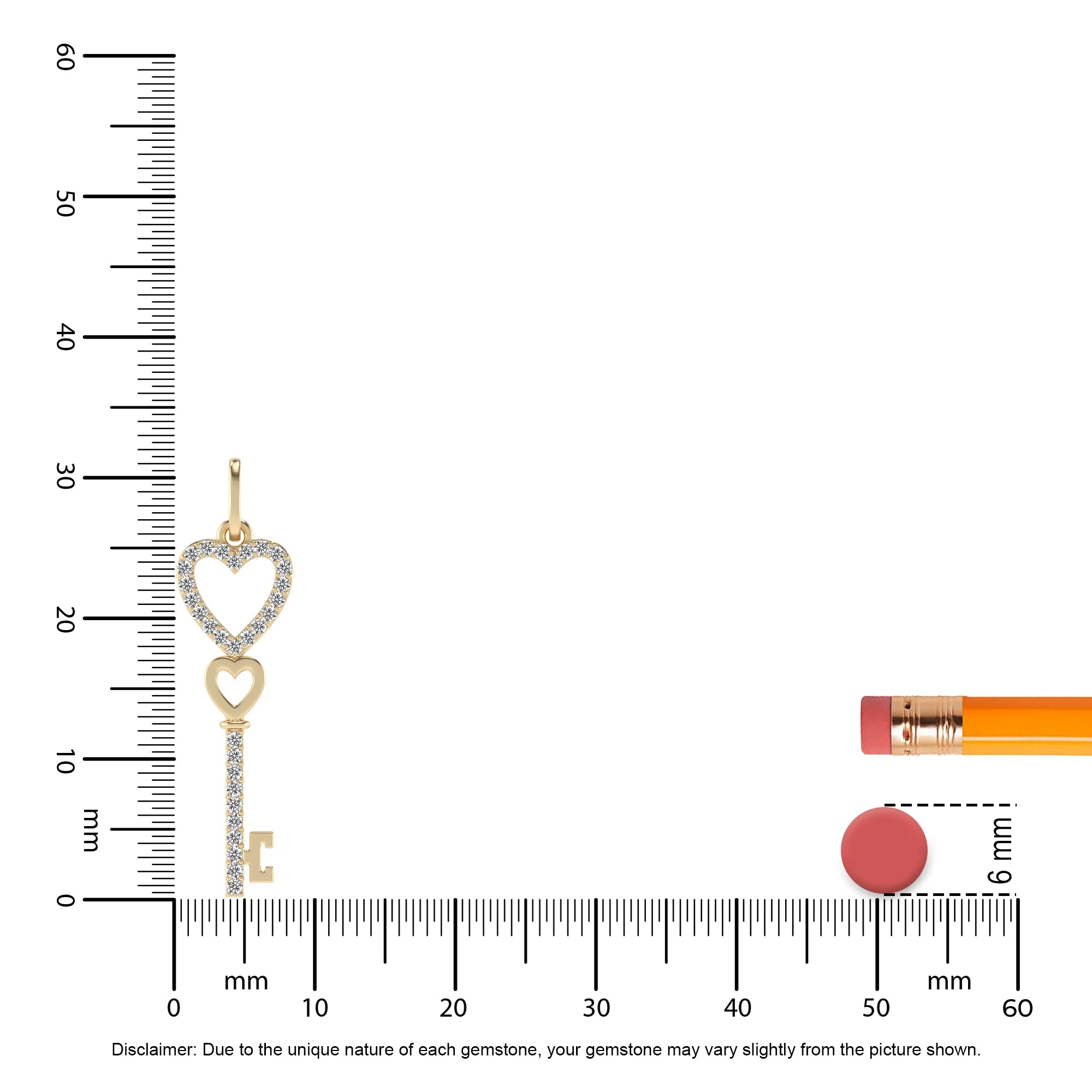 lab grown diamond round drop necklaces in yellow gold 