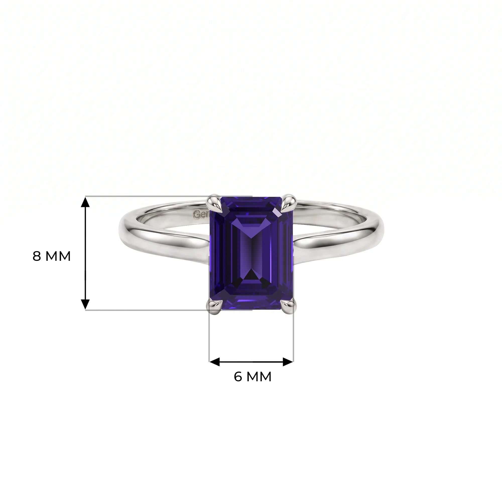 14K White Gold