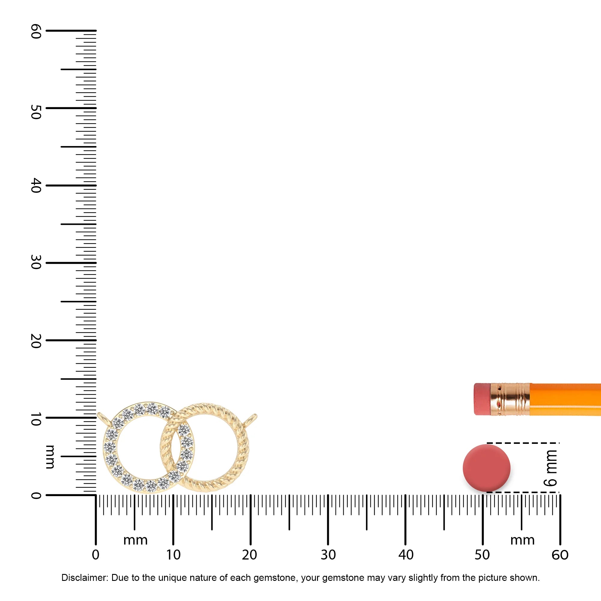 lab grown diamond round v-bale necklaces in yellow gold 