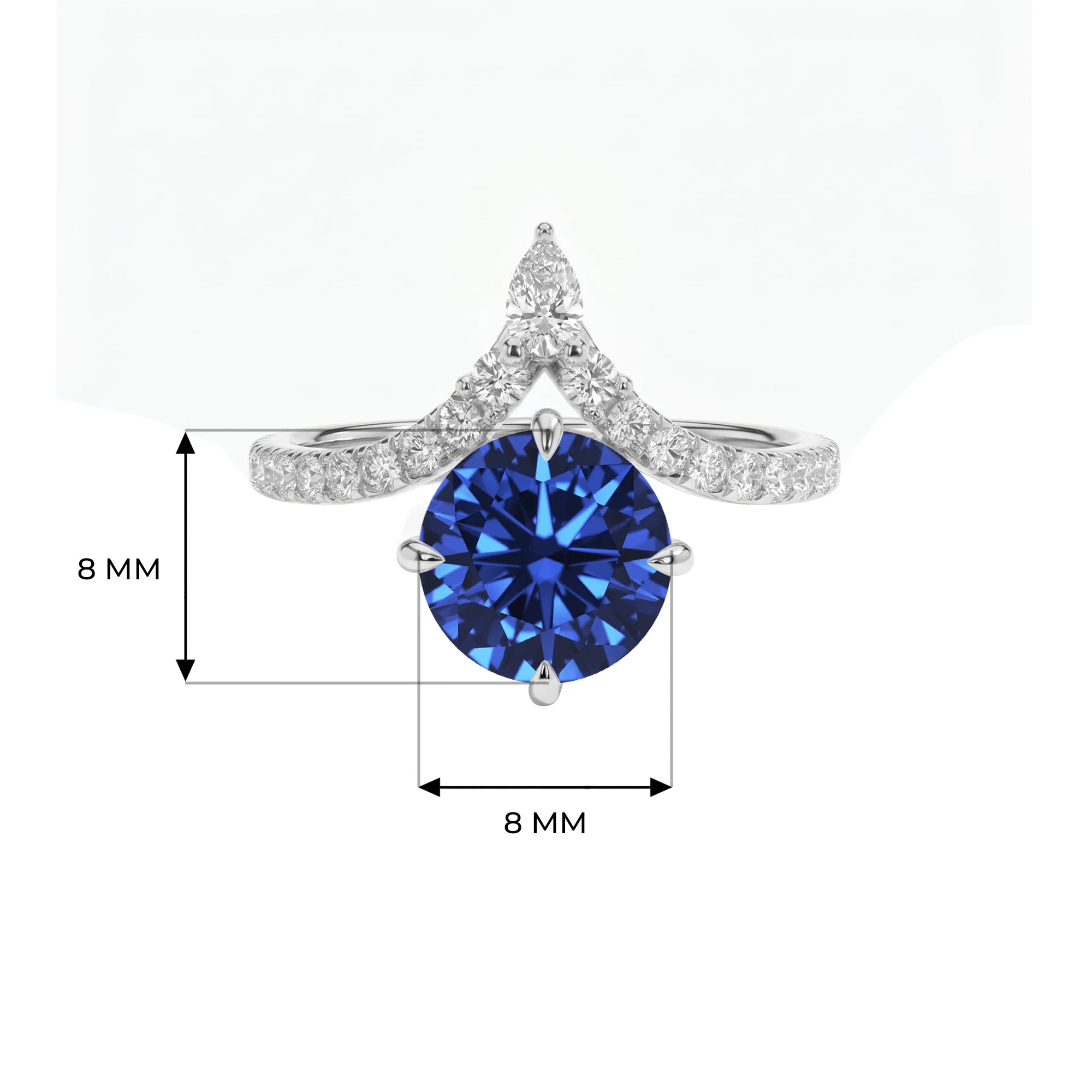 14K White Gold