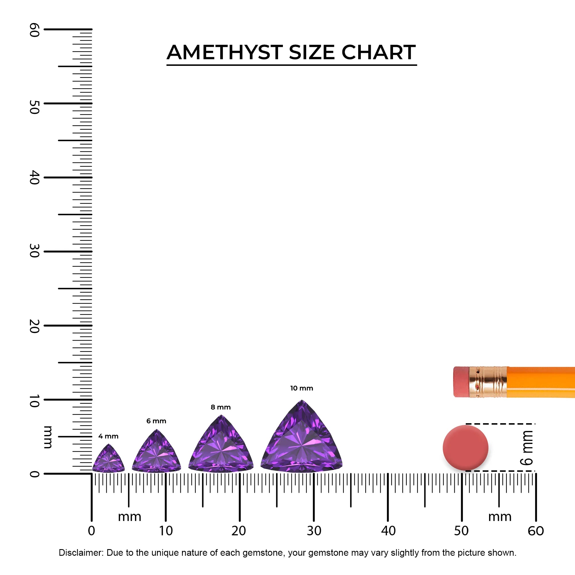 lab grown amethyst trillion drop earrings in platinum 