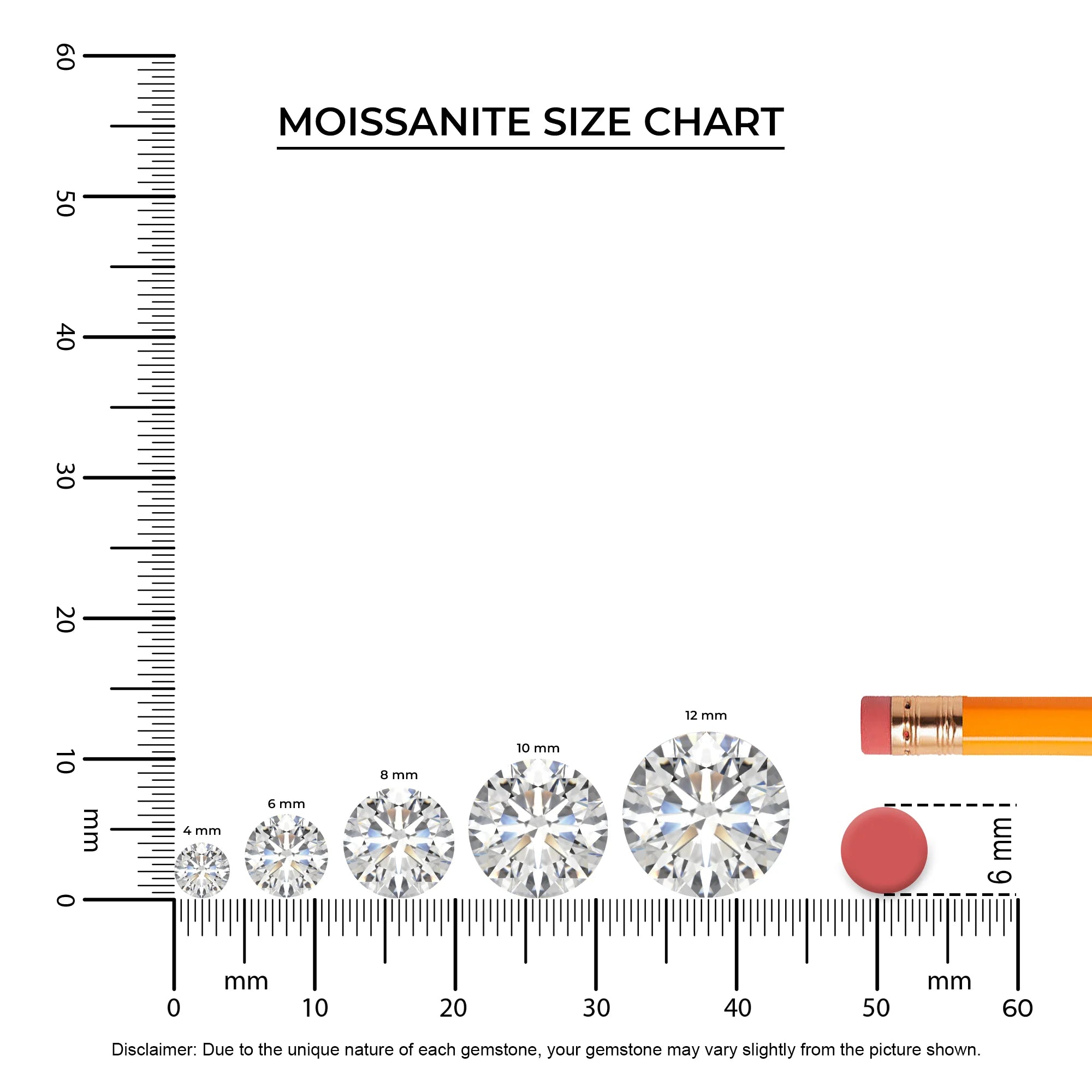 lab grown moissanite round solitaire necklaces in yellow gold 
