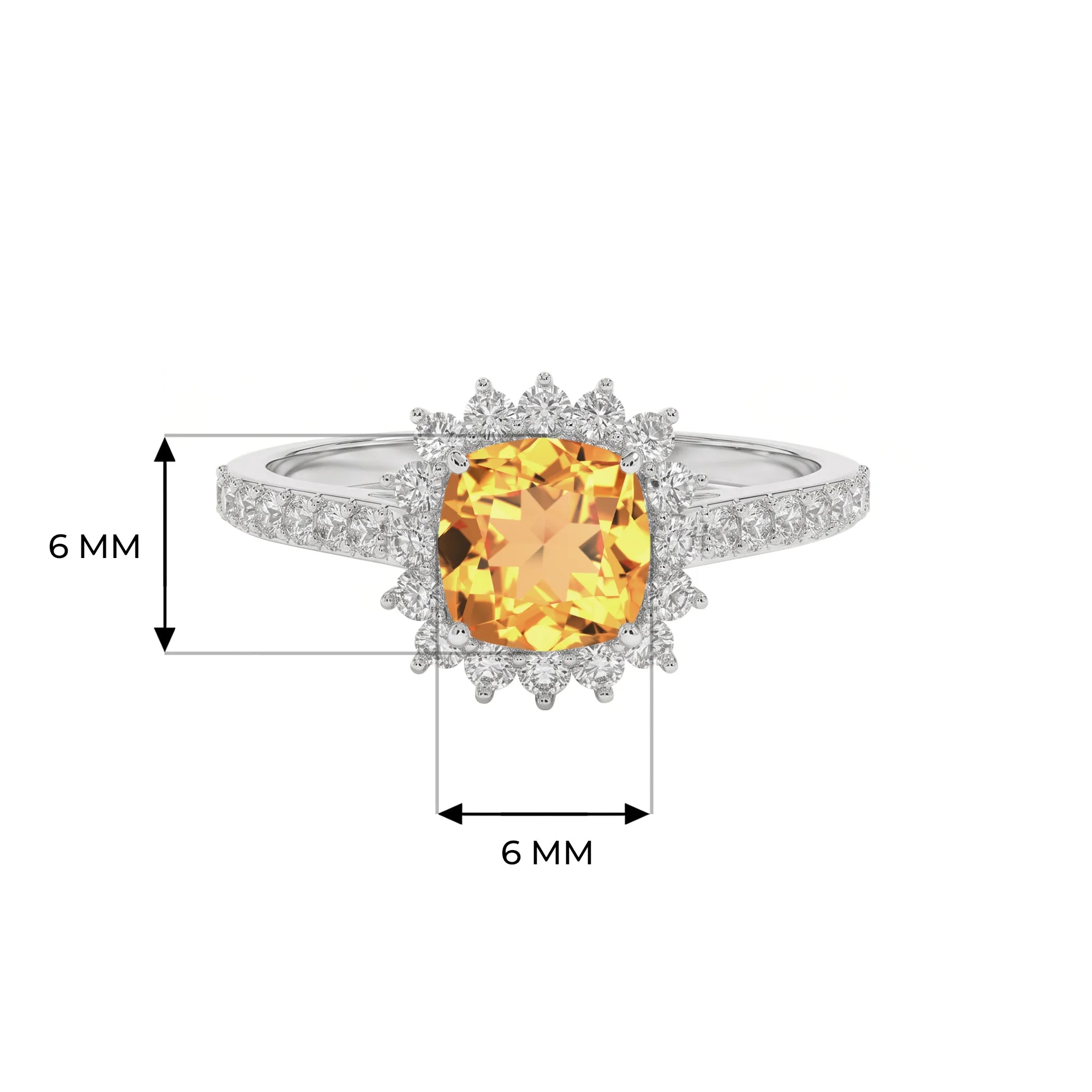 14K White Gold