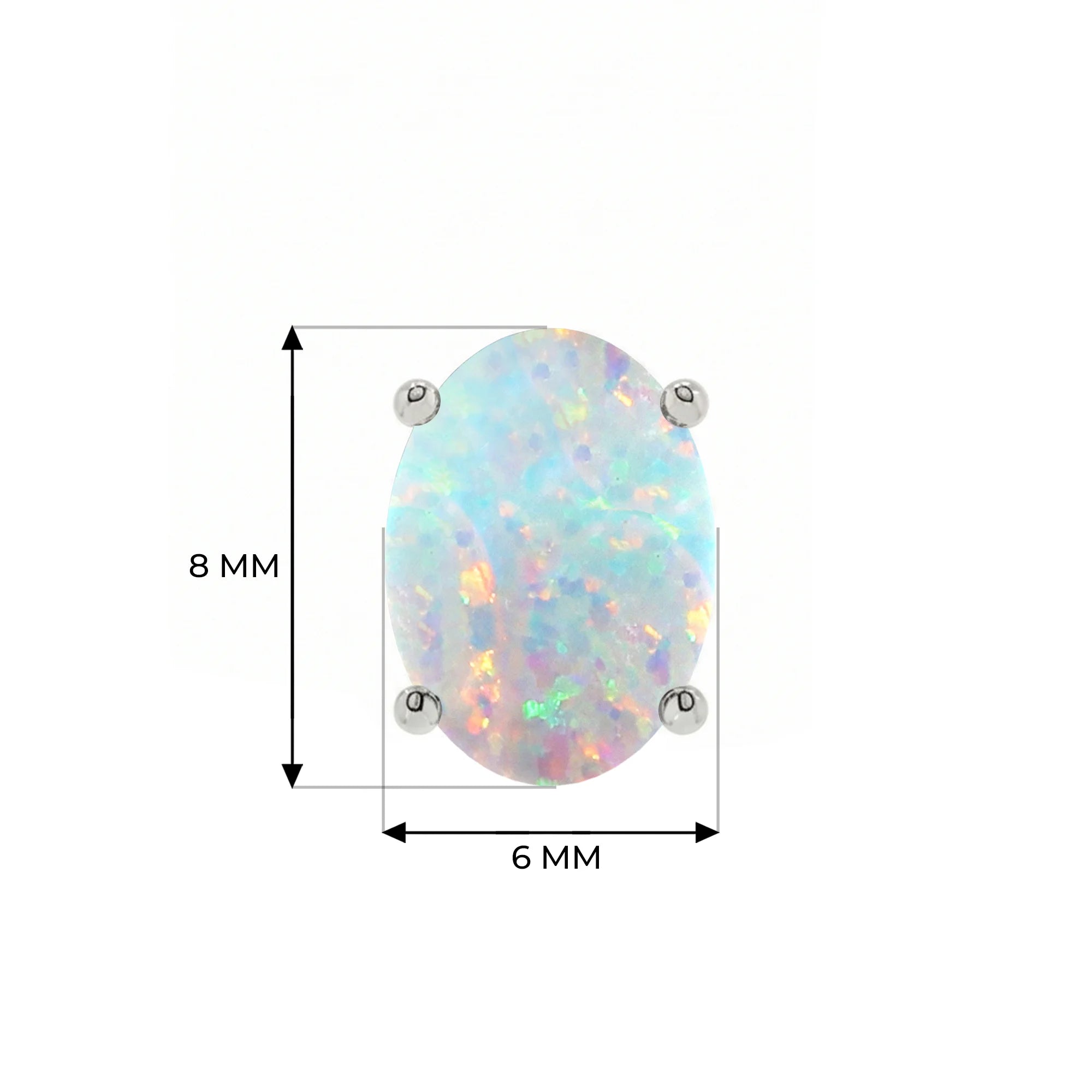 14K White Gold