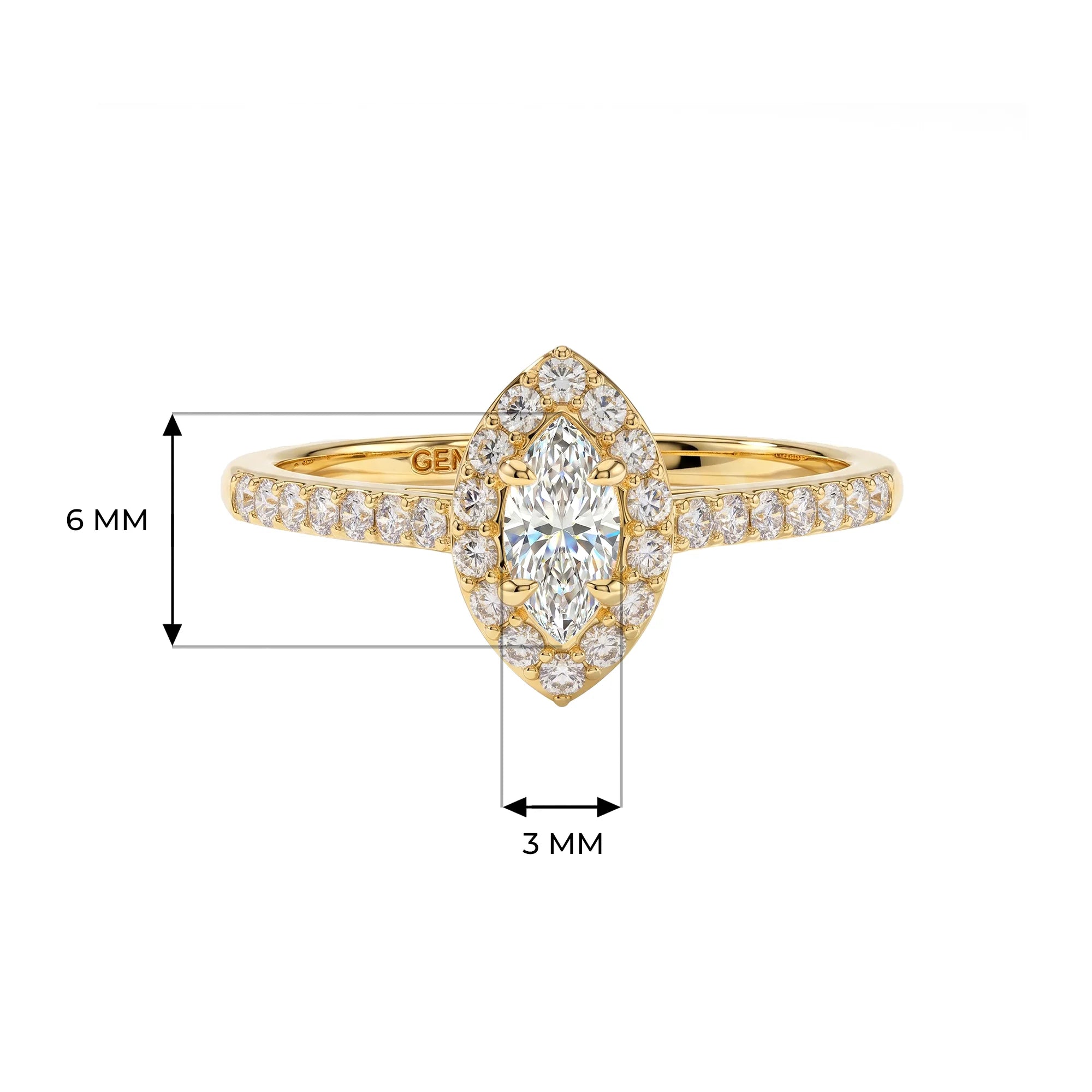 14K Yellow Gold