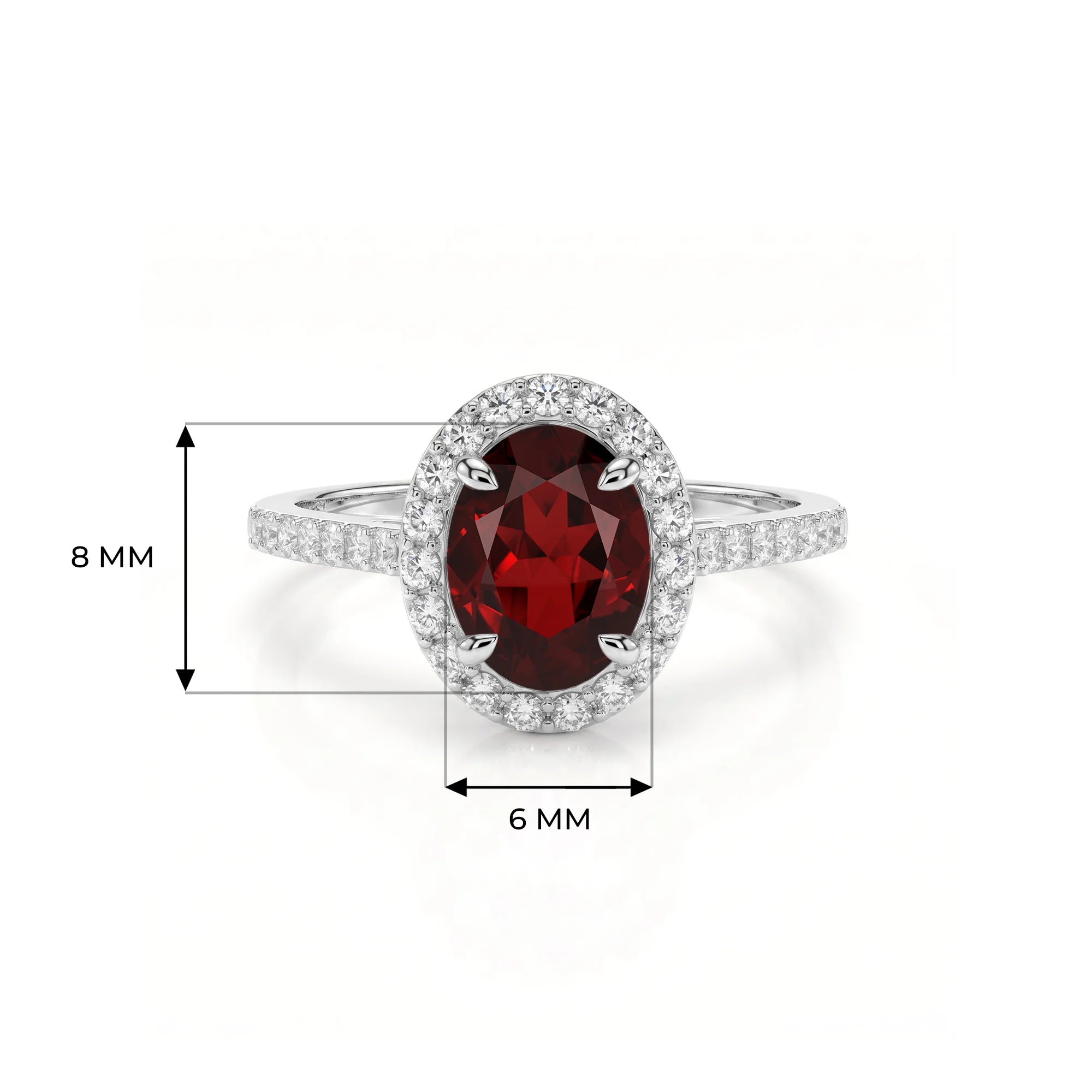 14K White Gold