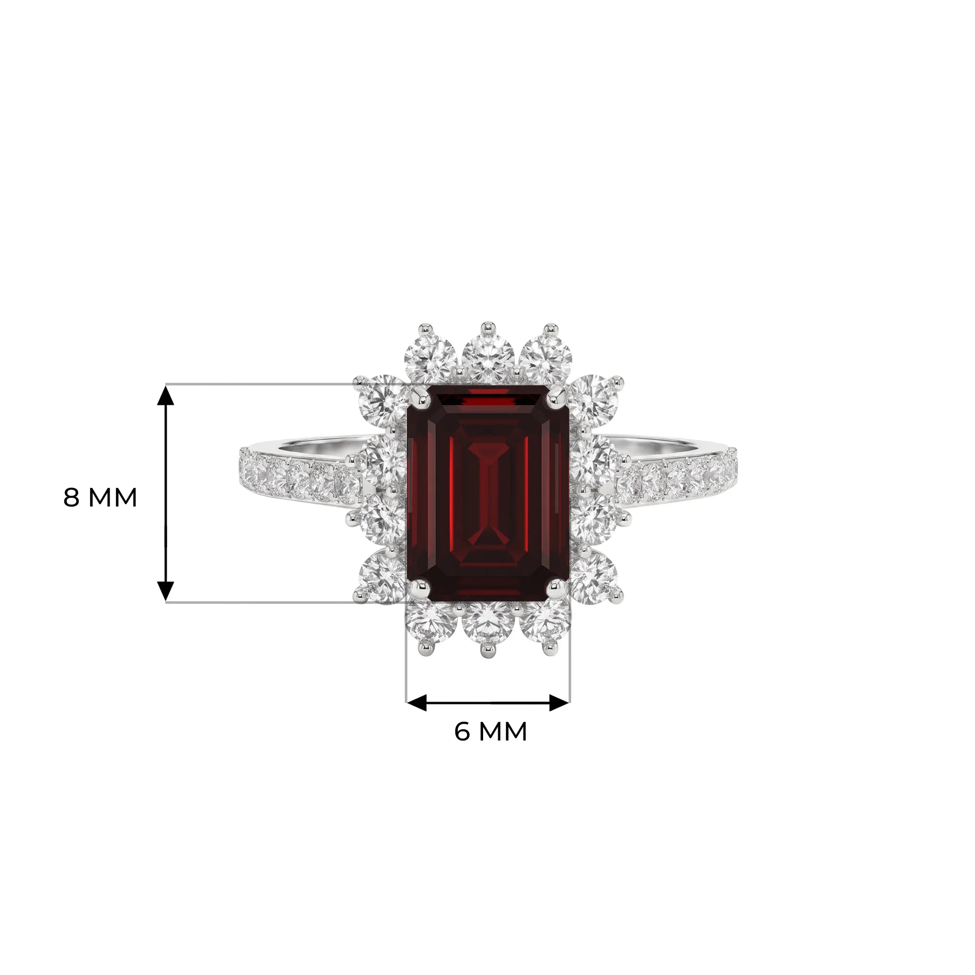 14K White Gold