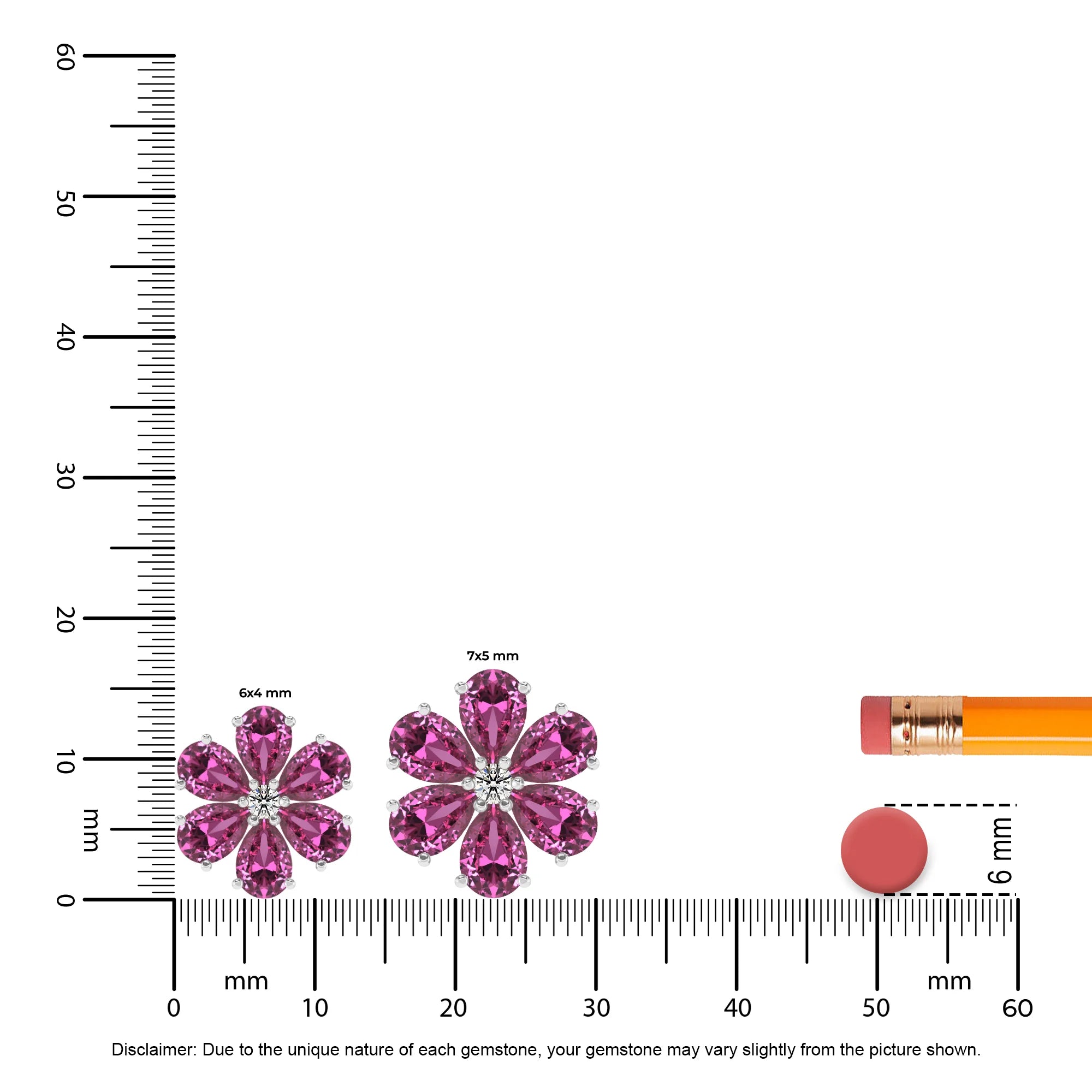 lab grown pink-sapphire pear solitaire necklaces in sterling silver 