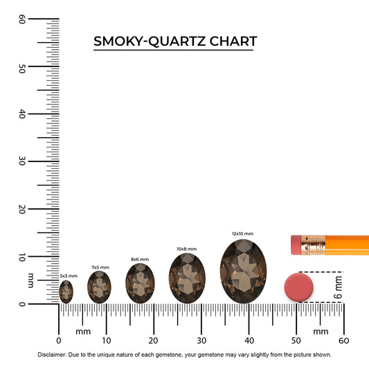 natural smoky quartz oval solitaire necklaces in rose gold 