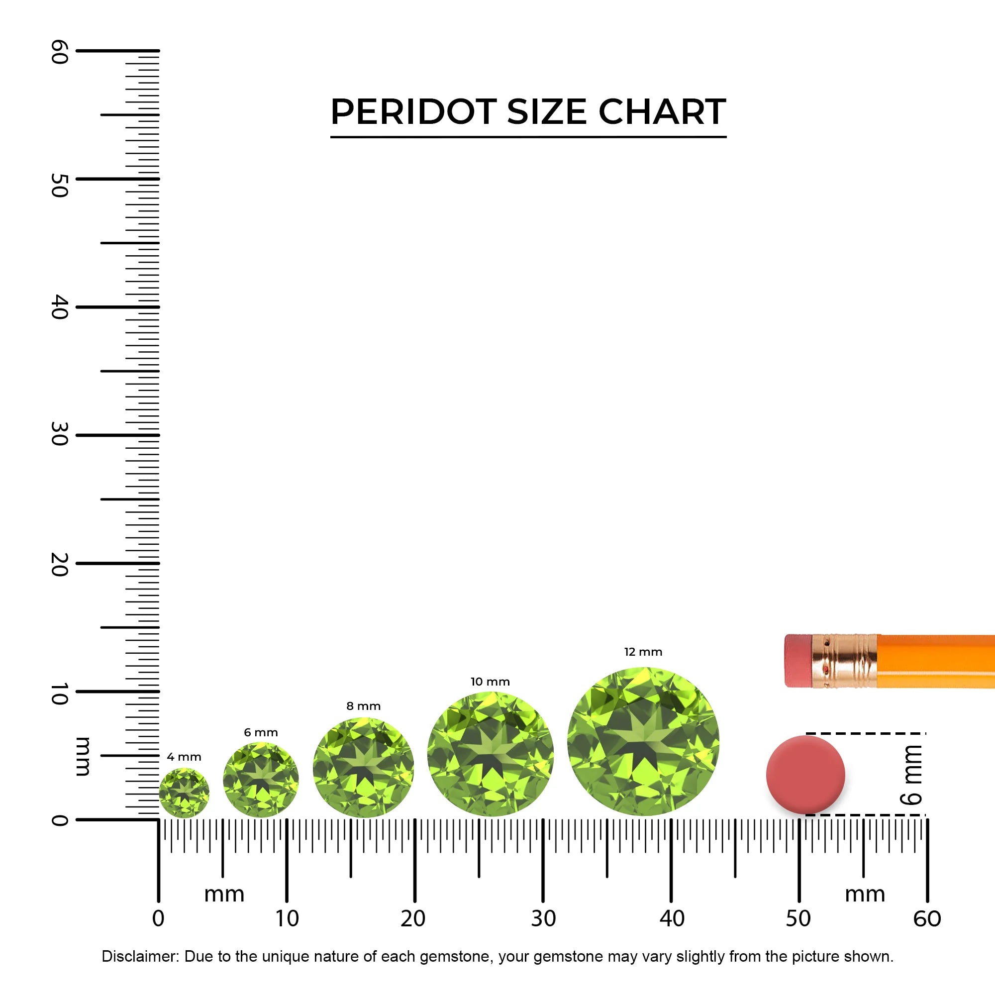 natural peridot round solitaire rings in platinum 