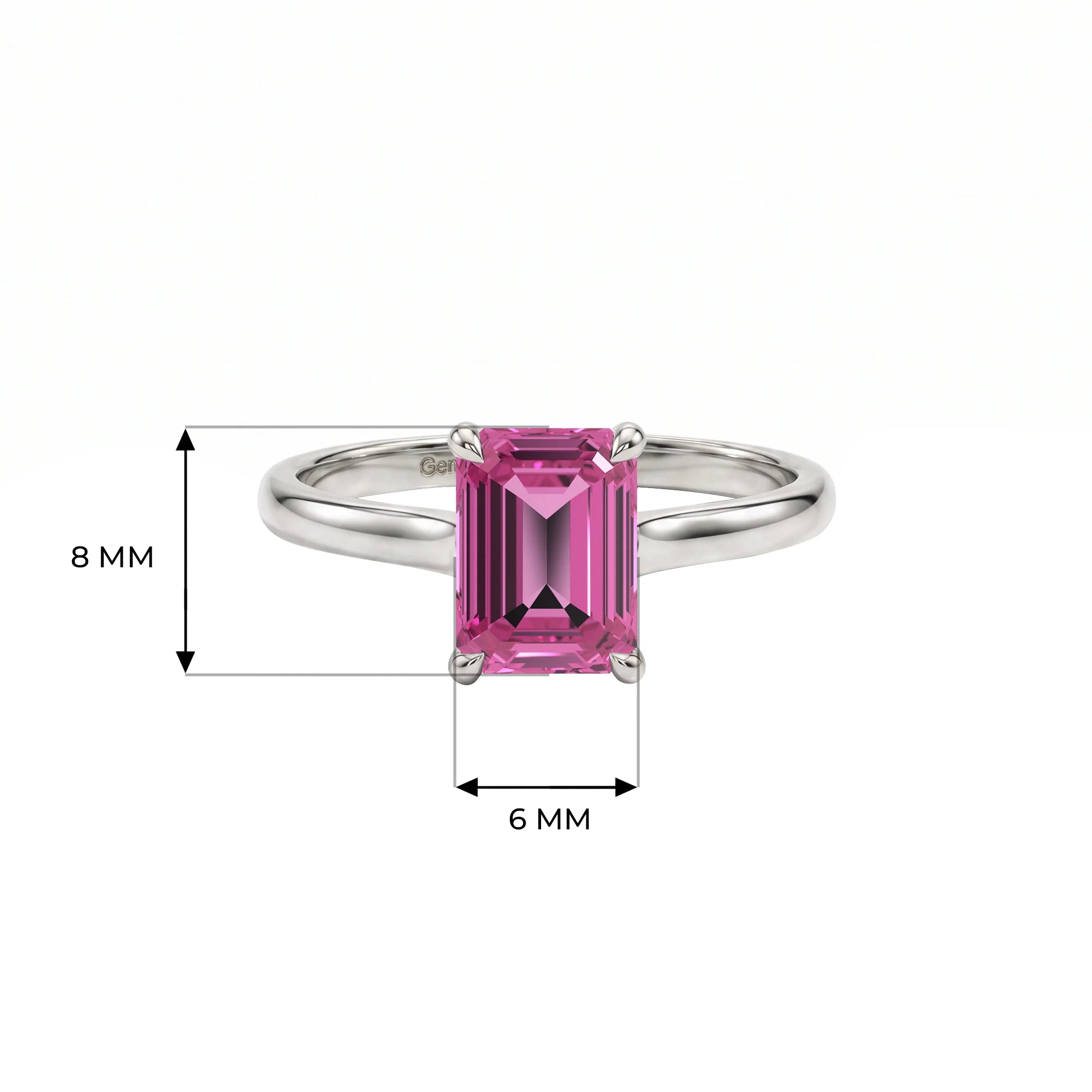 14K White Gold