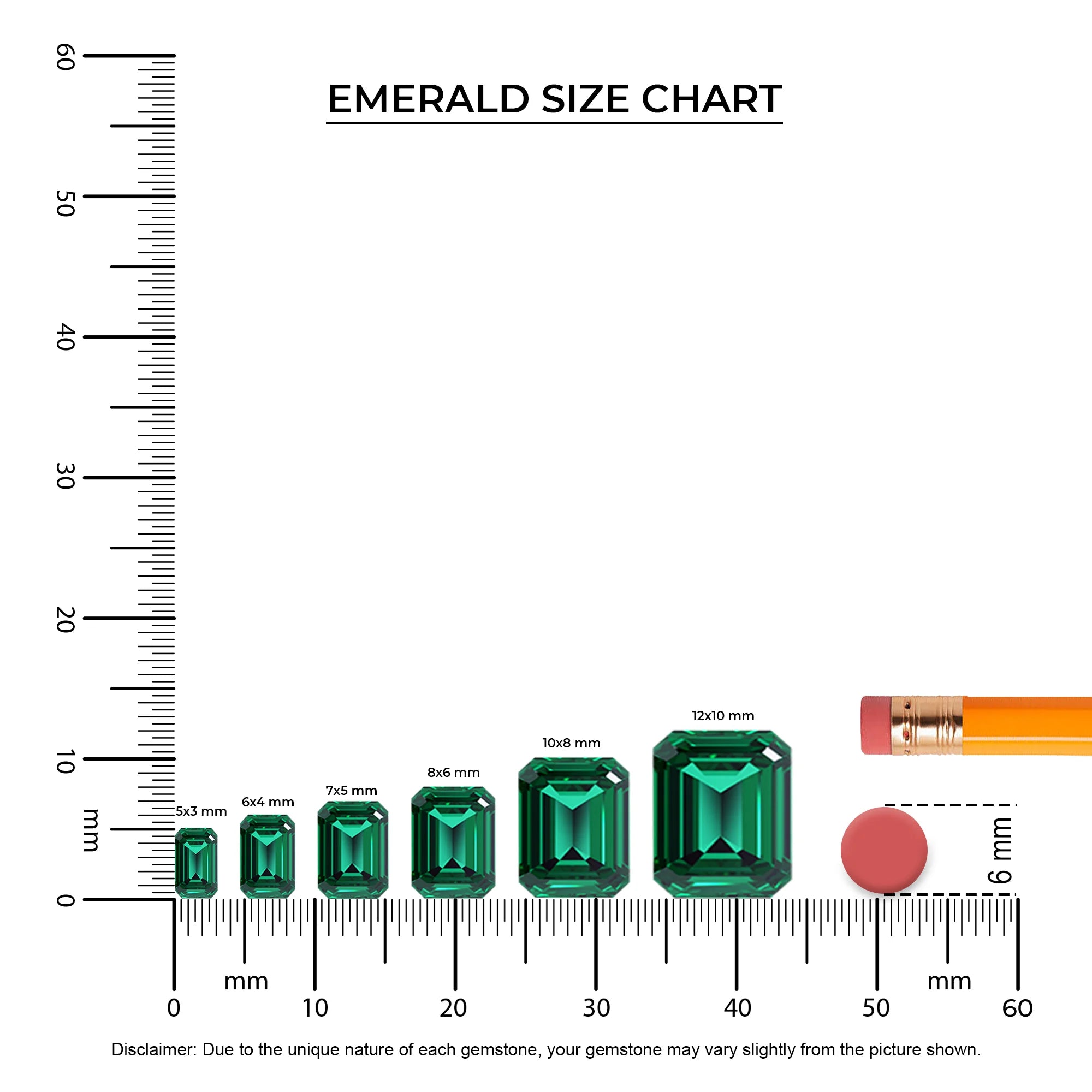 lab grown emerald octogon cut solitaire v-bale necklaces in white gold 