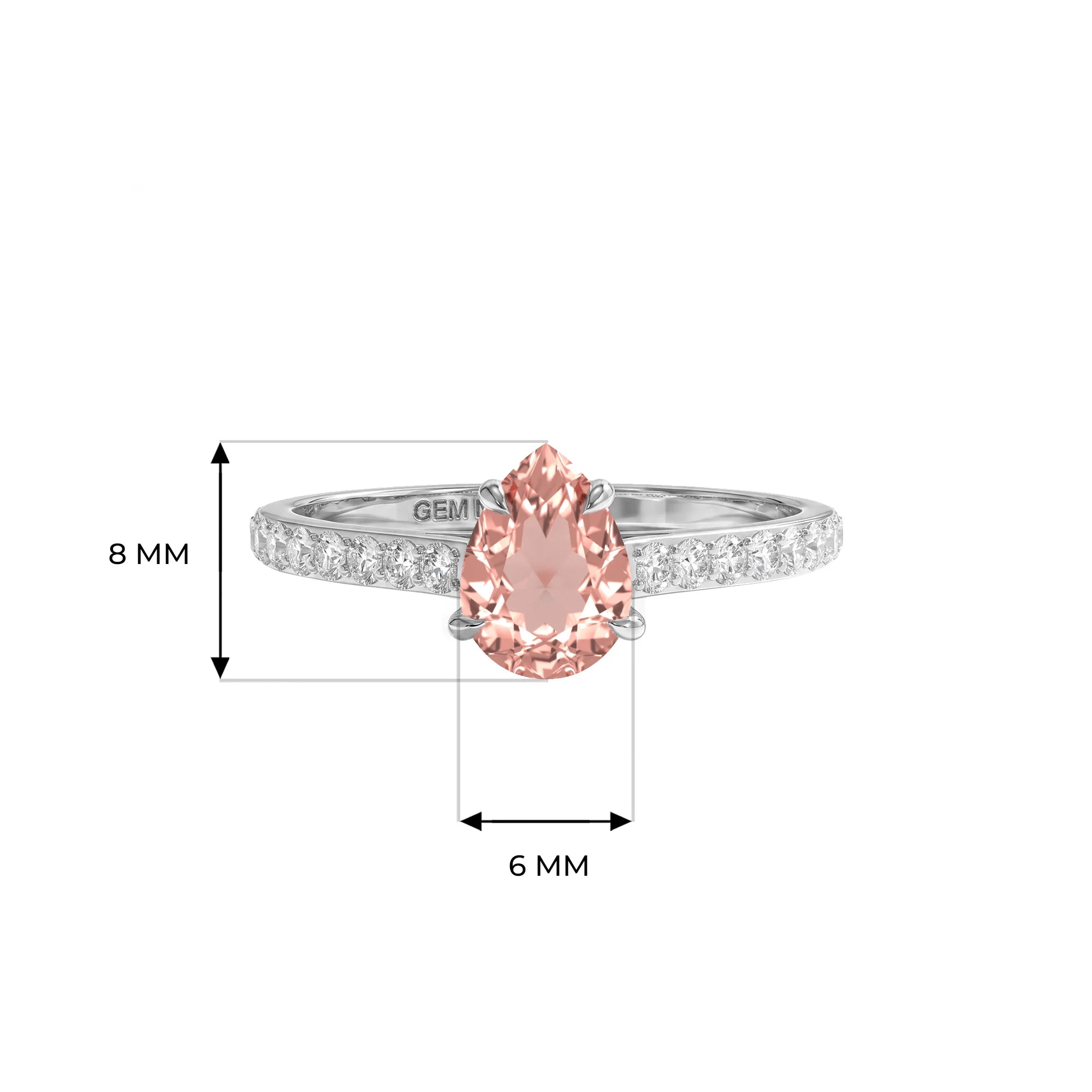 14K White Gold