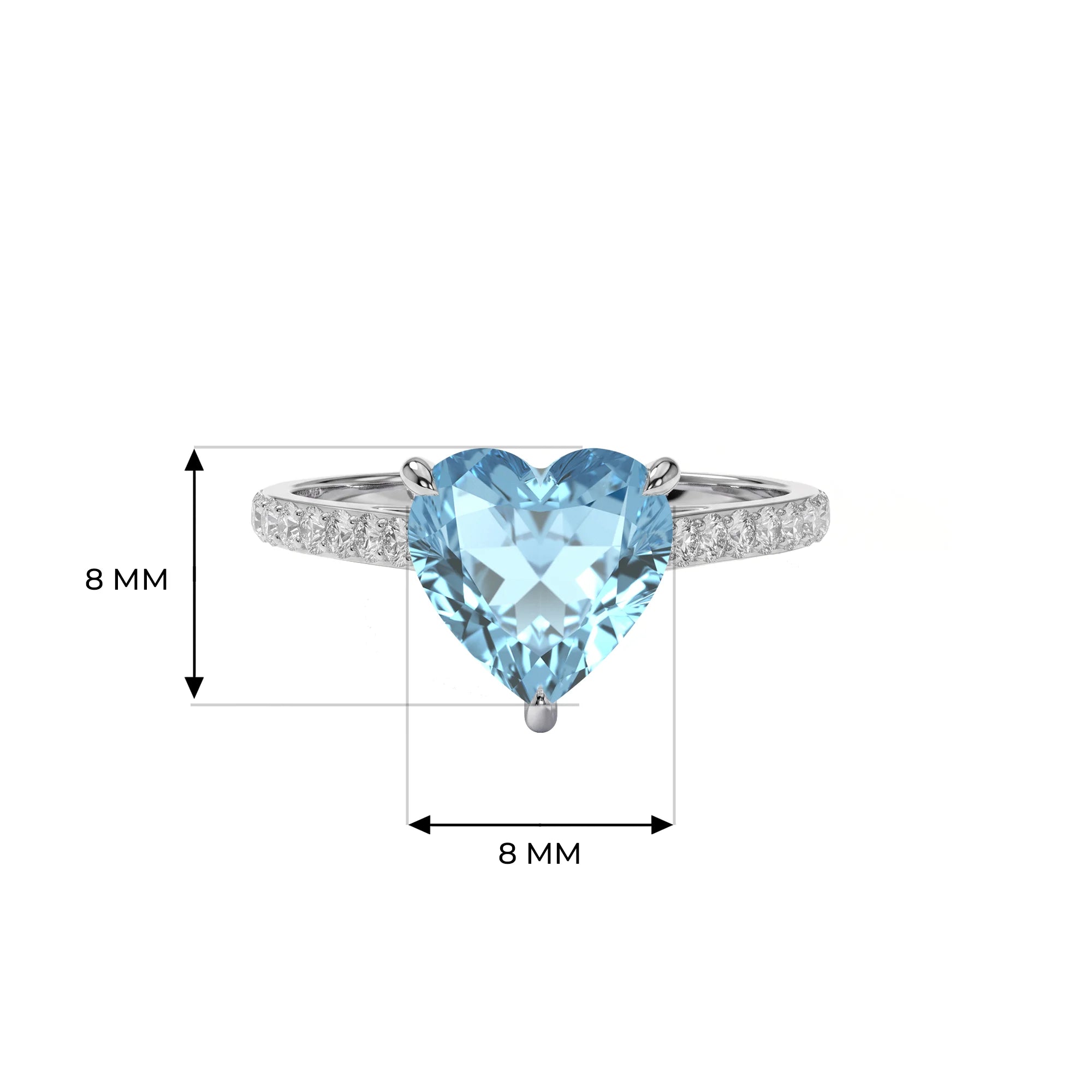 14K White Gold