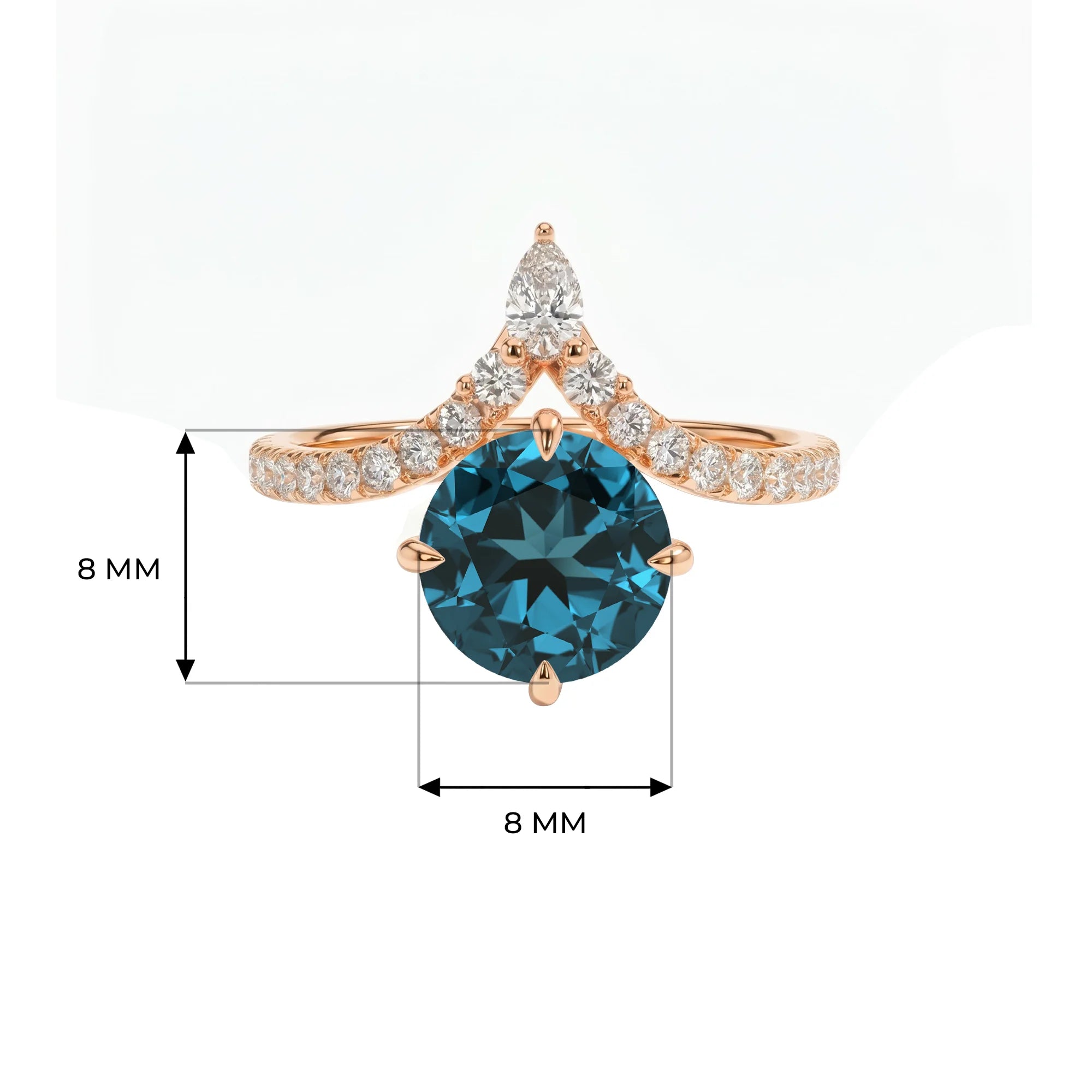 14K Rose Gold