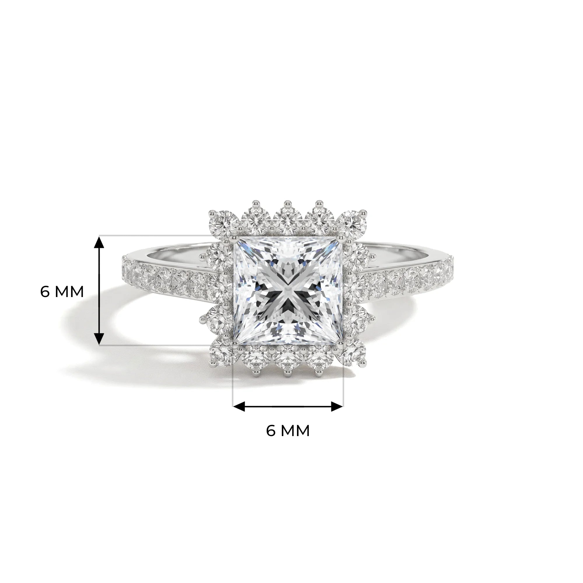 14K White Gold