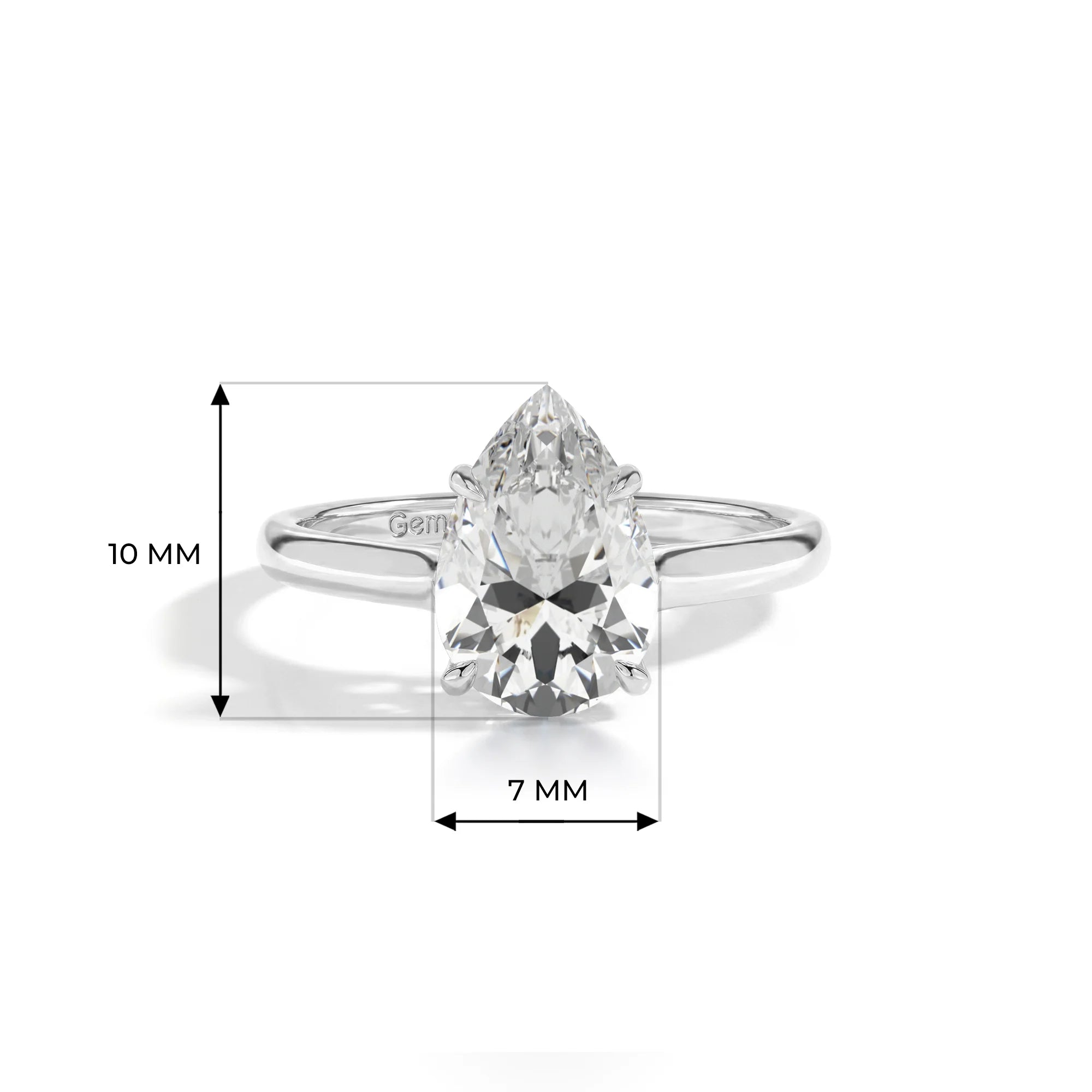 14K White Gold