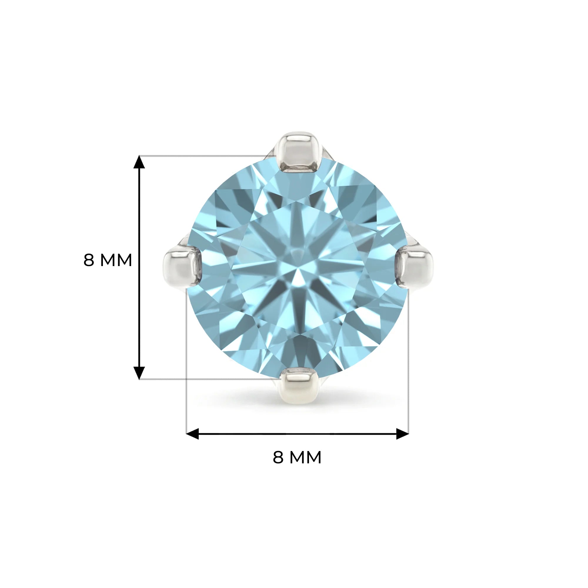 14K White Gold