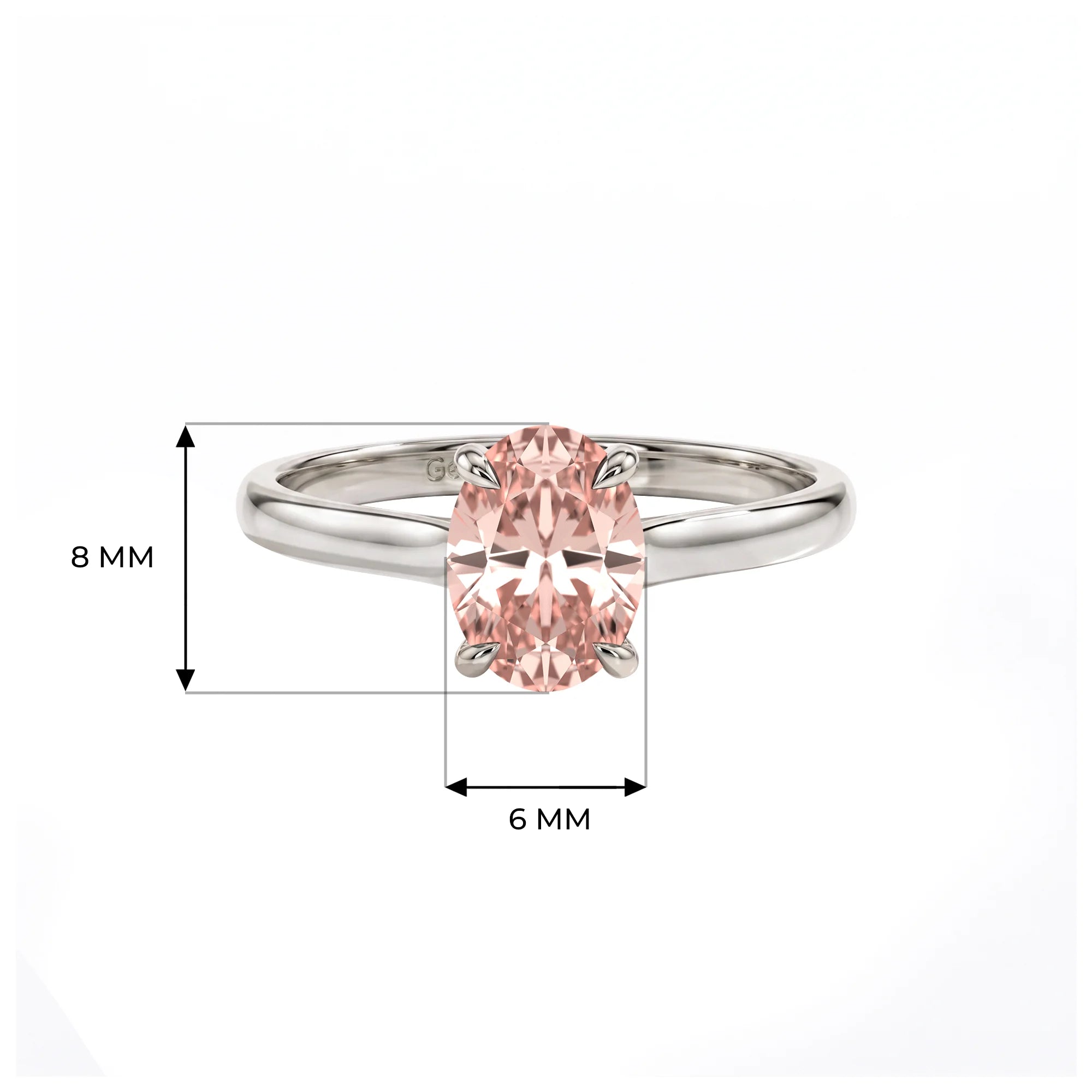 14K White Gold