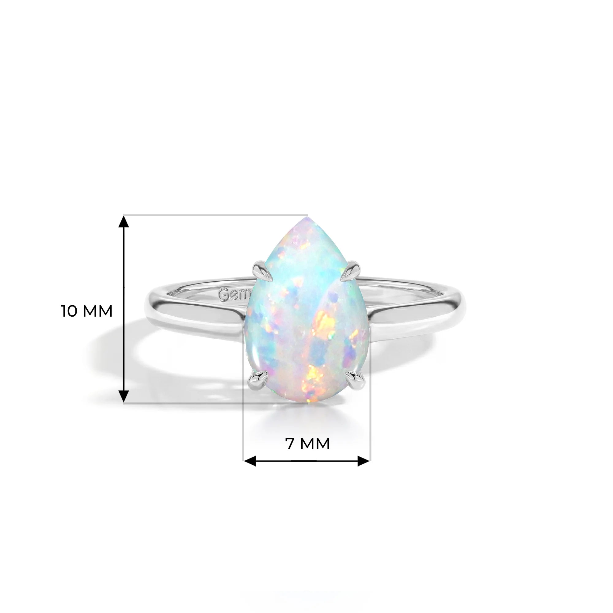 14K White Gold