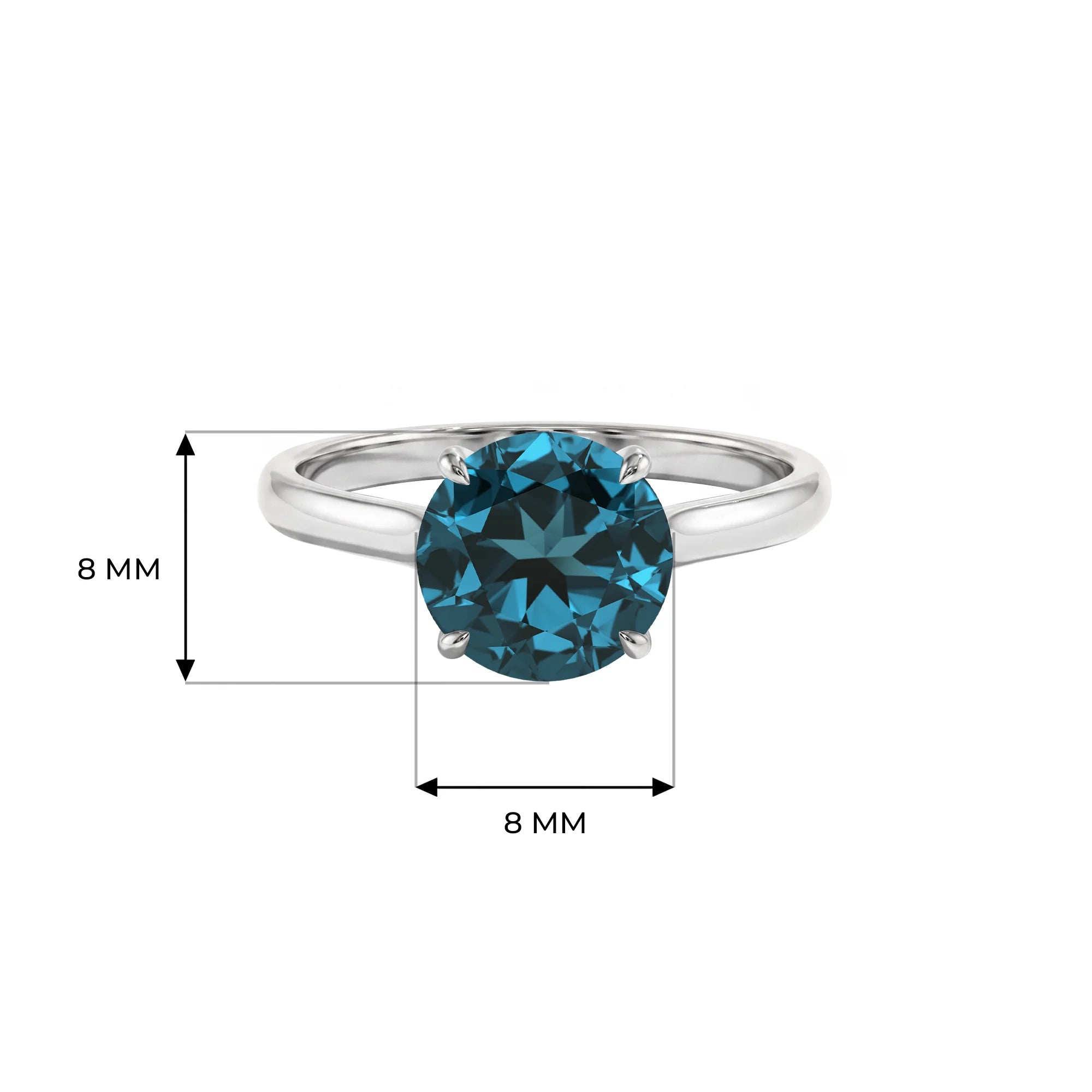 14K White Gold