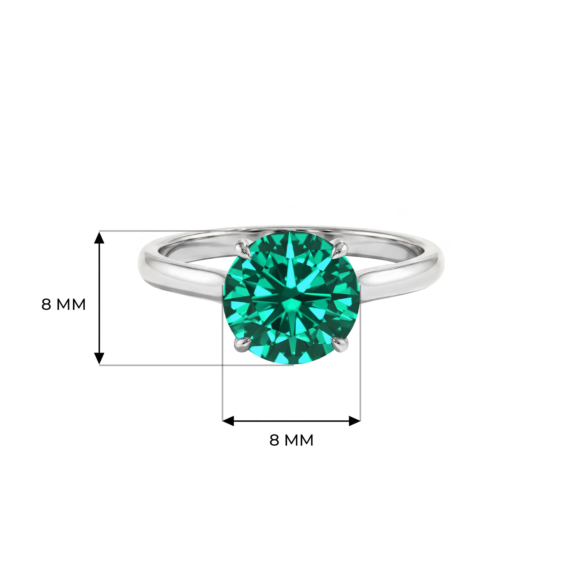 14K White Gold