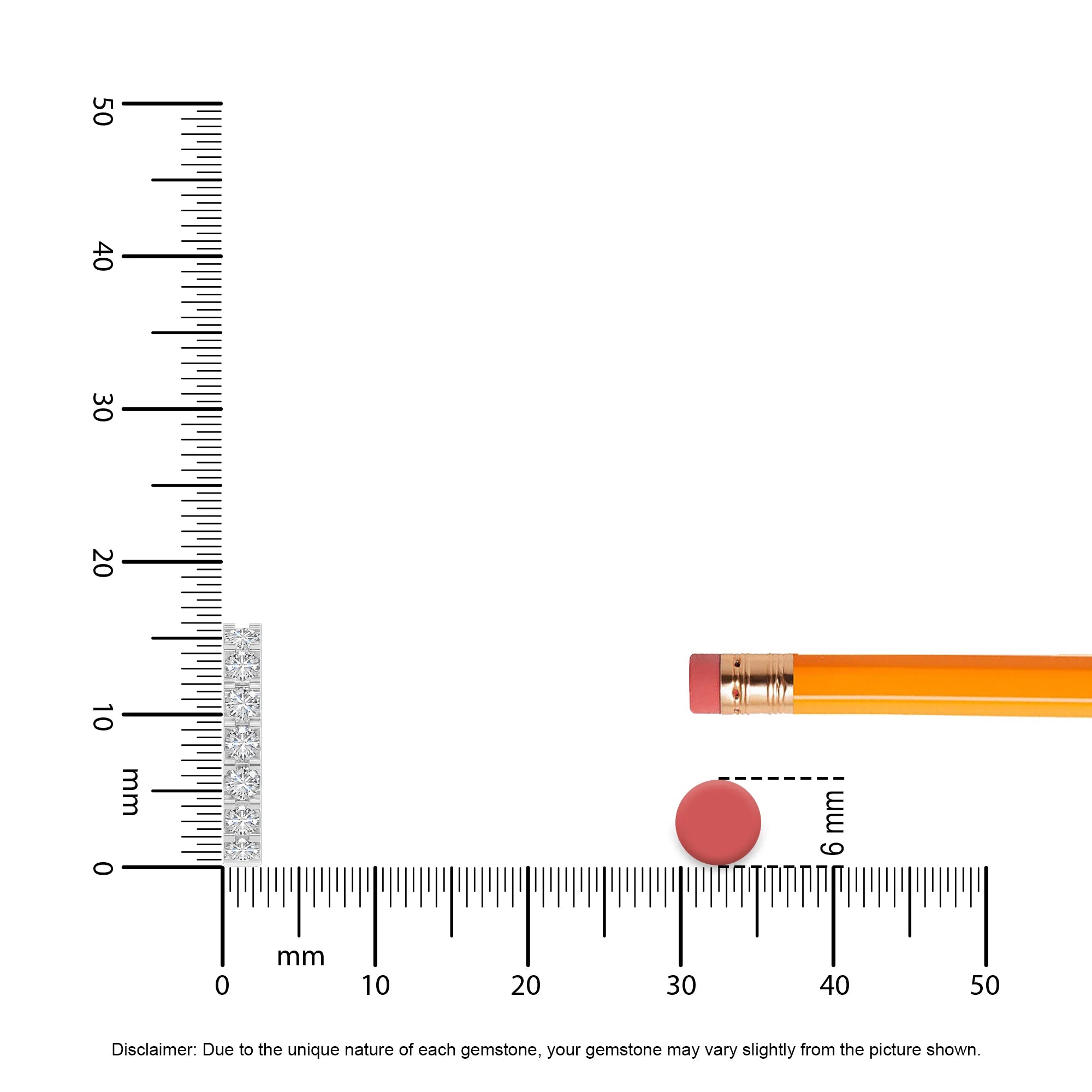 lab grown moissanite round hoop earrings in white gold 
