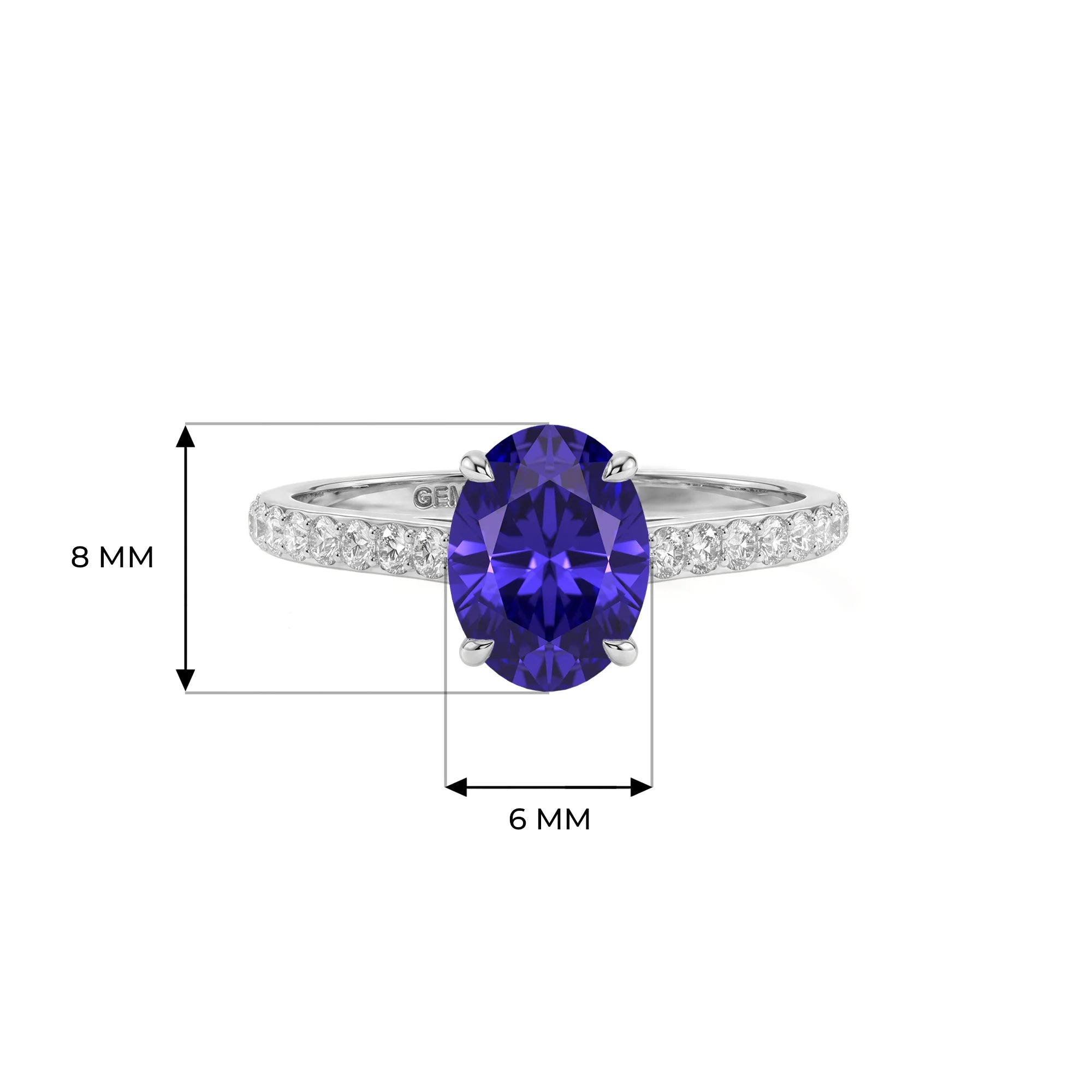 14K White Gold