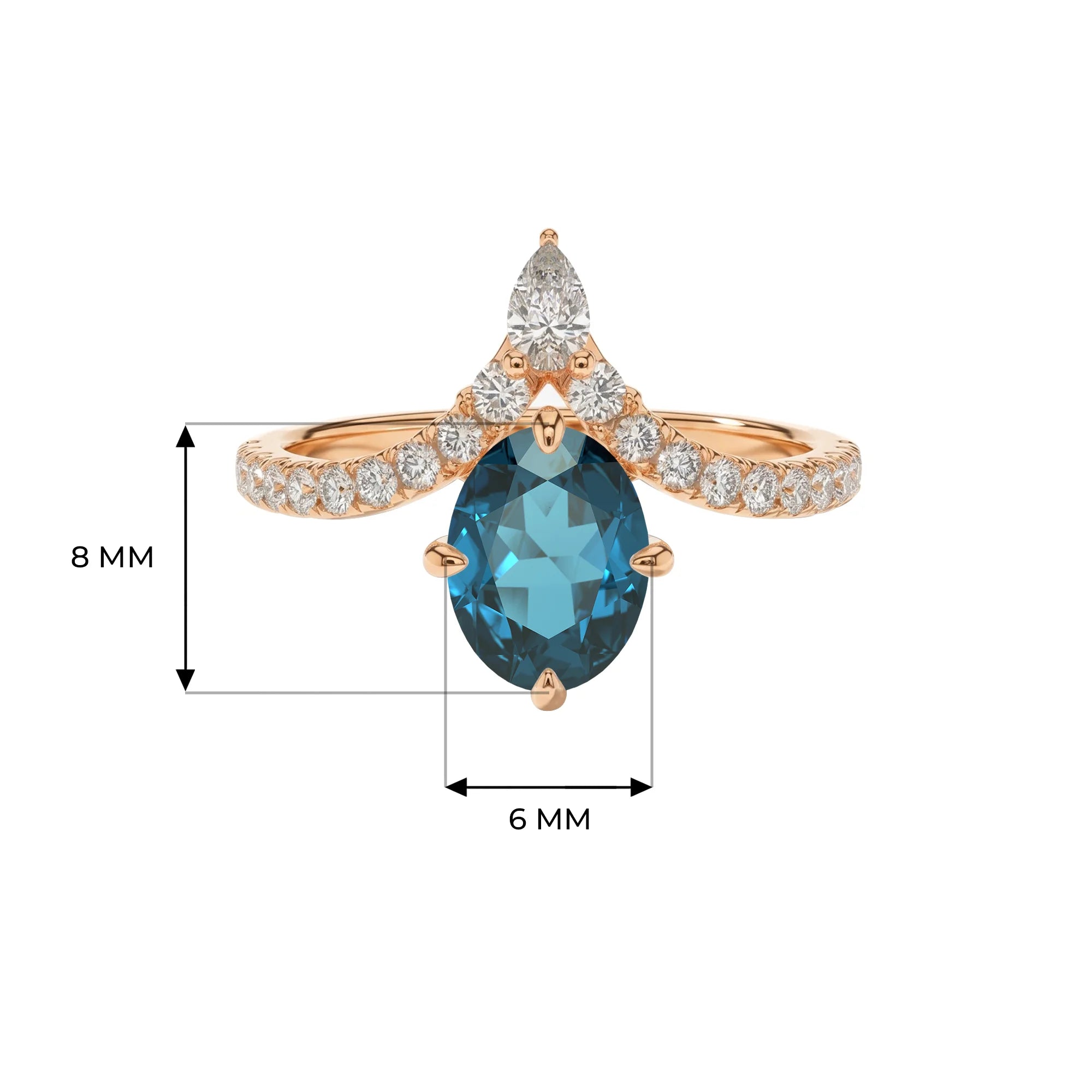 14K Rose Gold