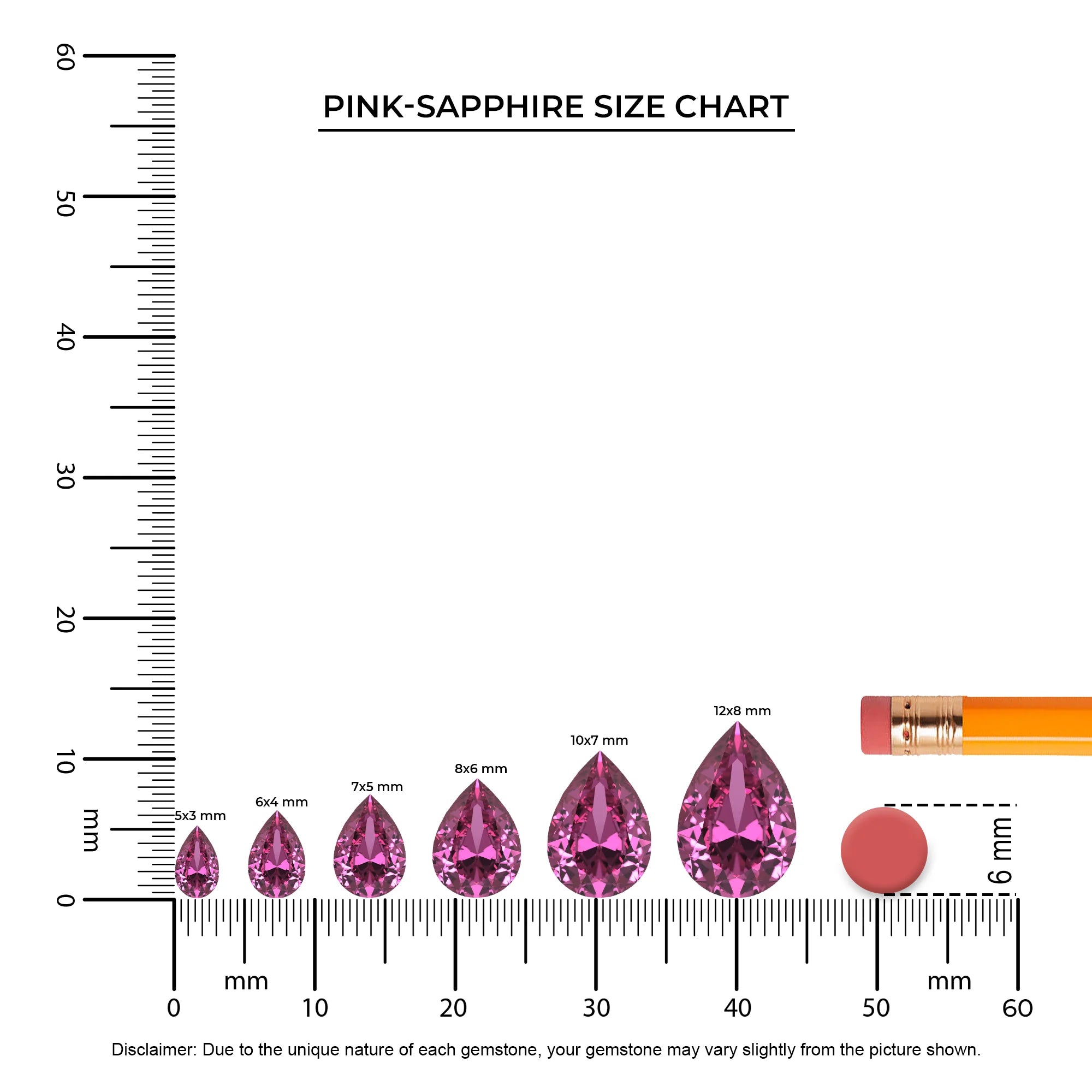 lab grown pink sapphire pear drop earrings in white gold 