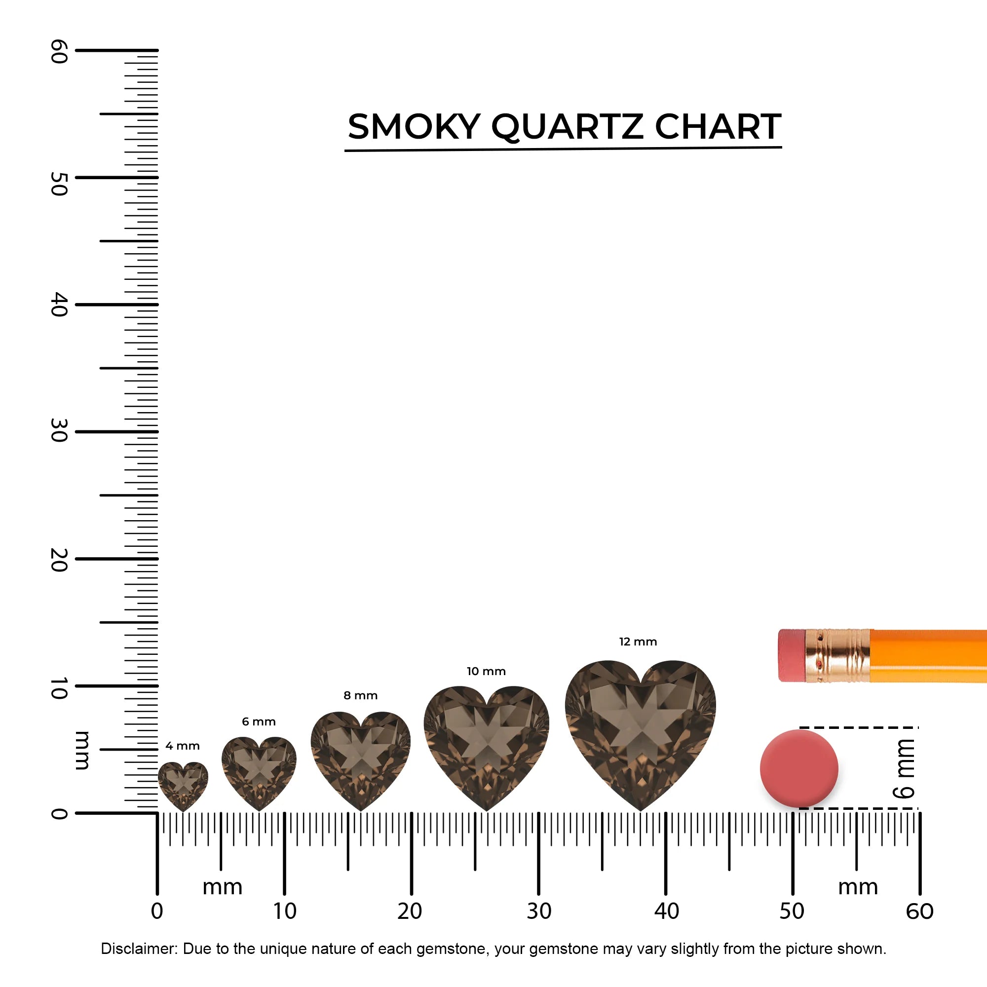 natural smoky-quartz heart solitaire rings in white gold 