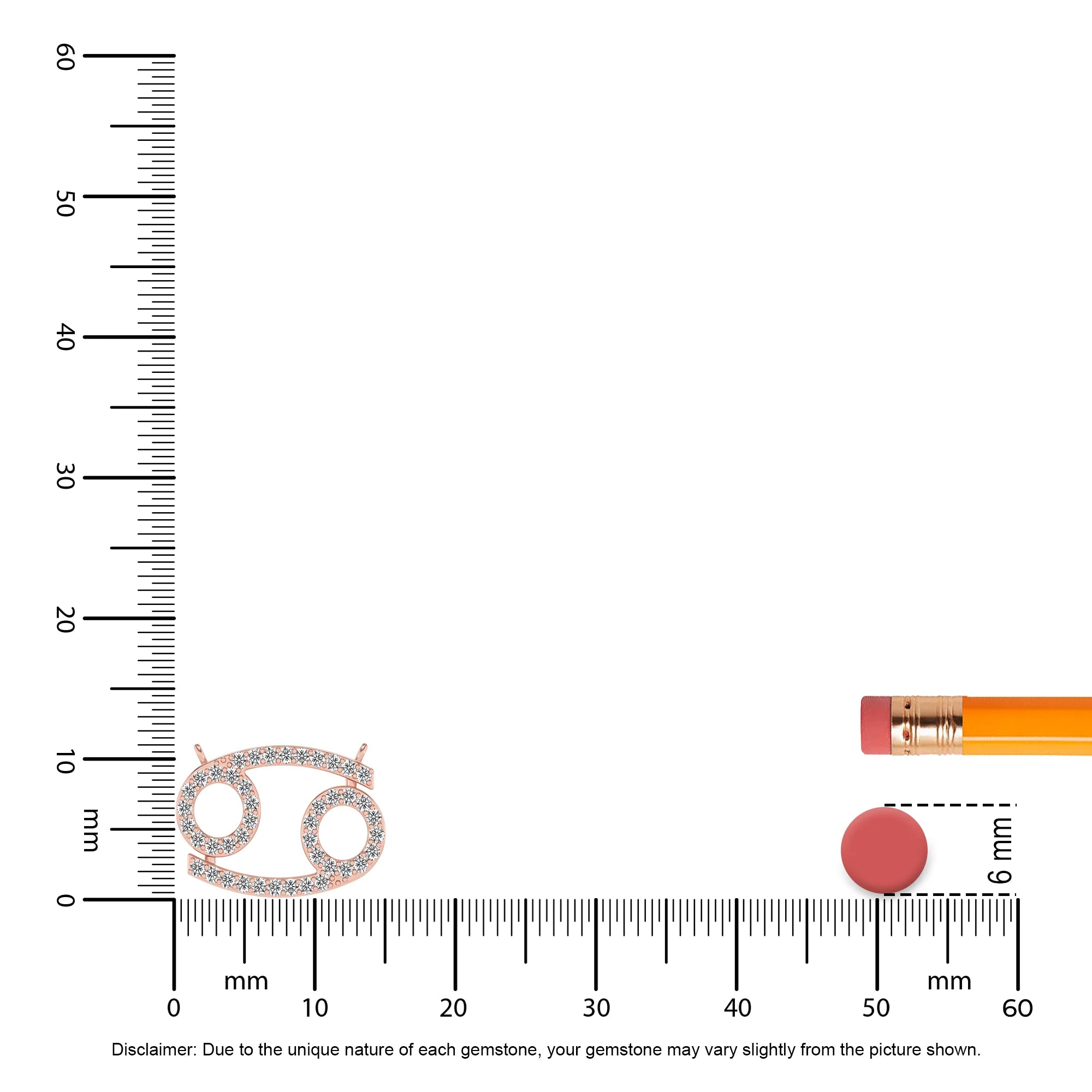 lab grown moissanite round necklaces in rose gold 