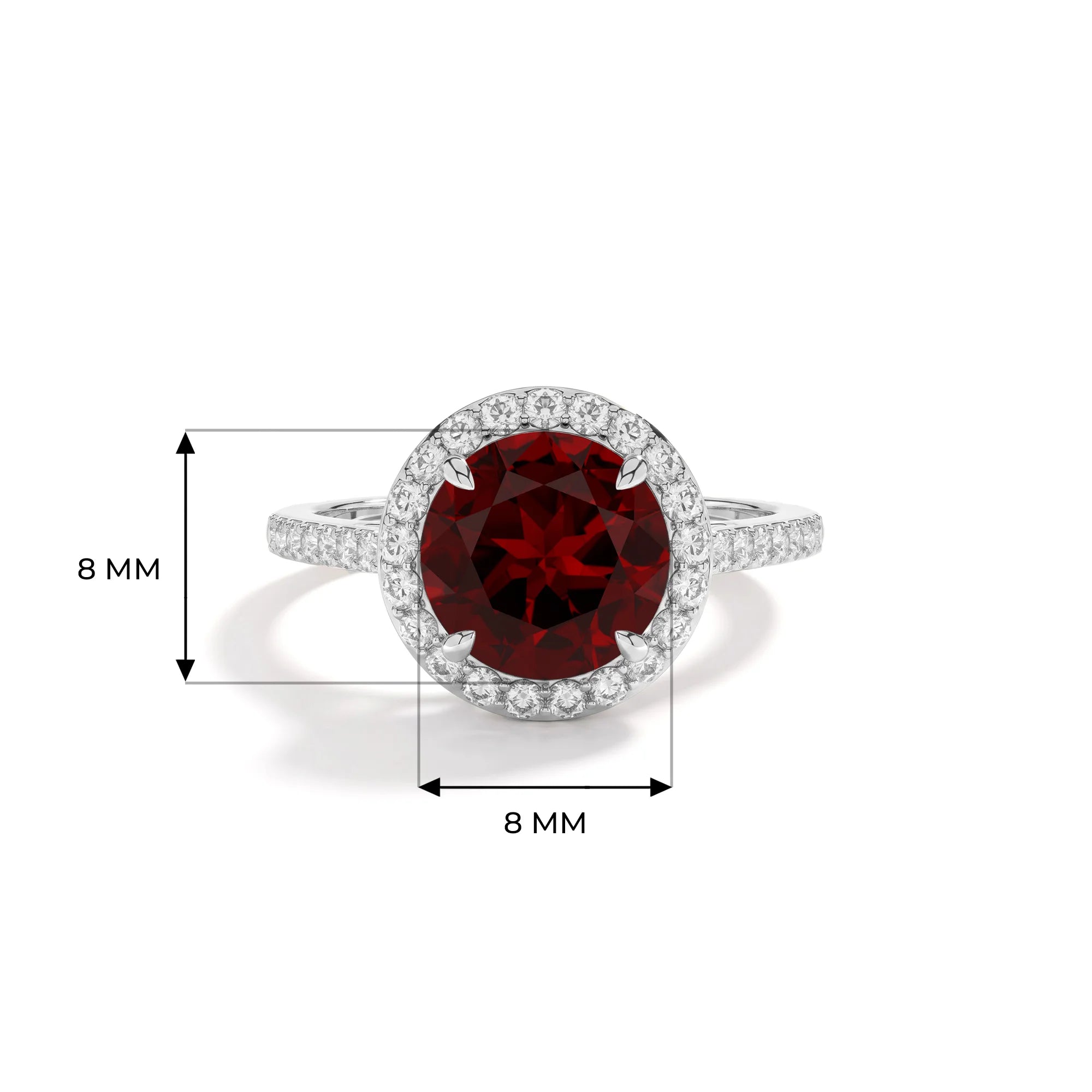 14K White Gold